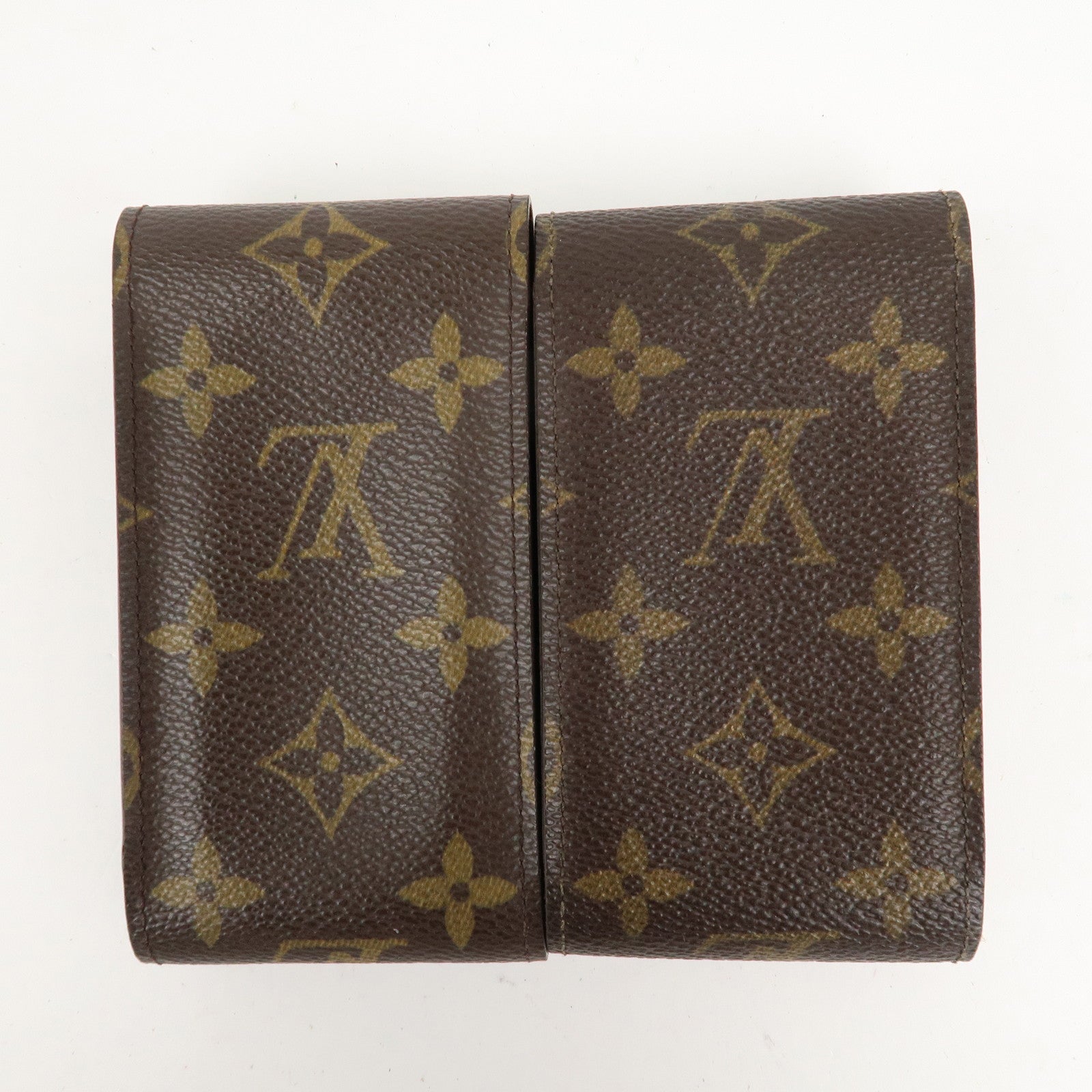 Louis Vuitton Set of 2  Monogram Etuy Cigarette Case M63026 M63027 Used