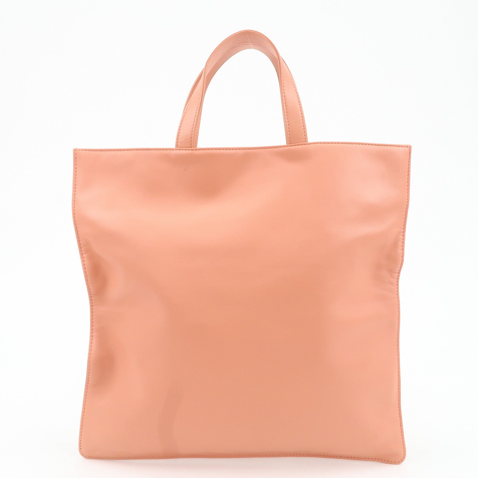 LOEWE Anagram Leather Tote Bag Hand Bag Pink