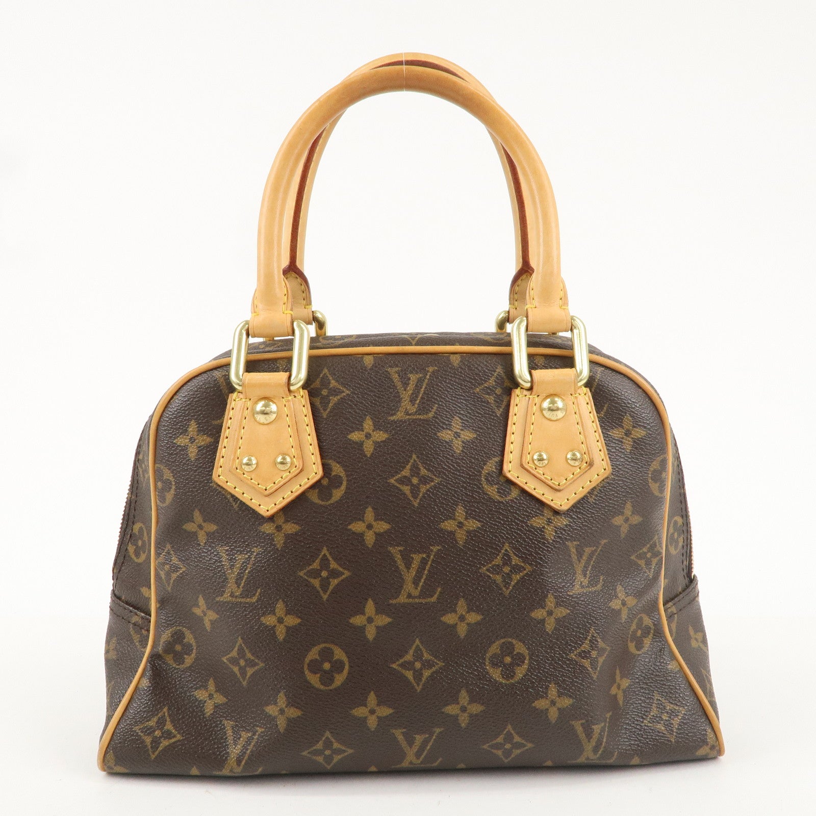 Louis Vuitton Monogram Manhattan PM Hand Bag Brown M40026