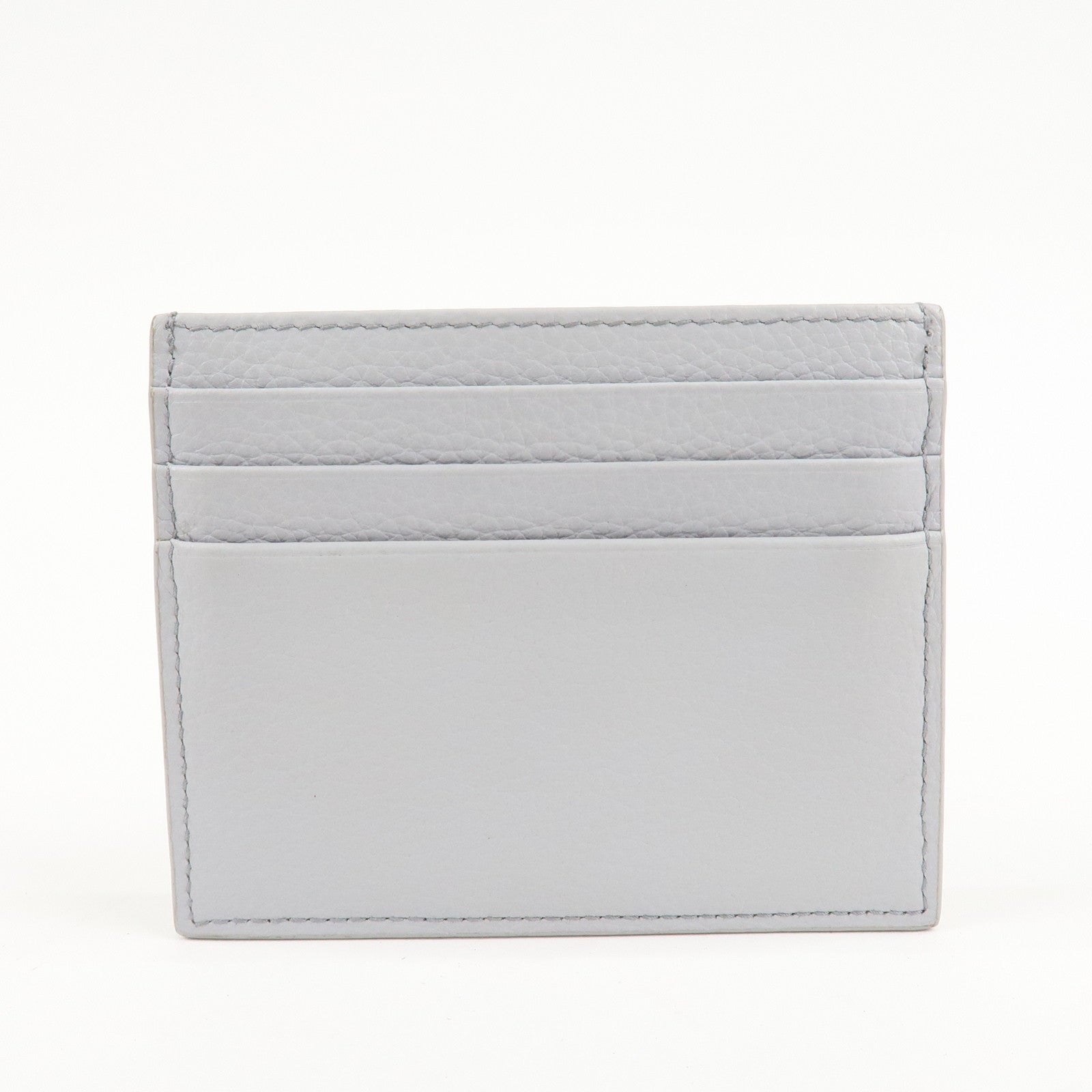 MIU MIU leather Card Case Coin Case Light Gray 5MC081