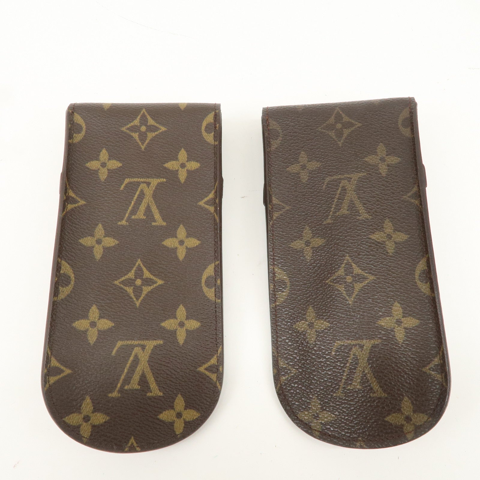 Louis Vuitton Monogram Set of 2 etui a lunettes lavel Glasses Case