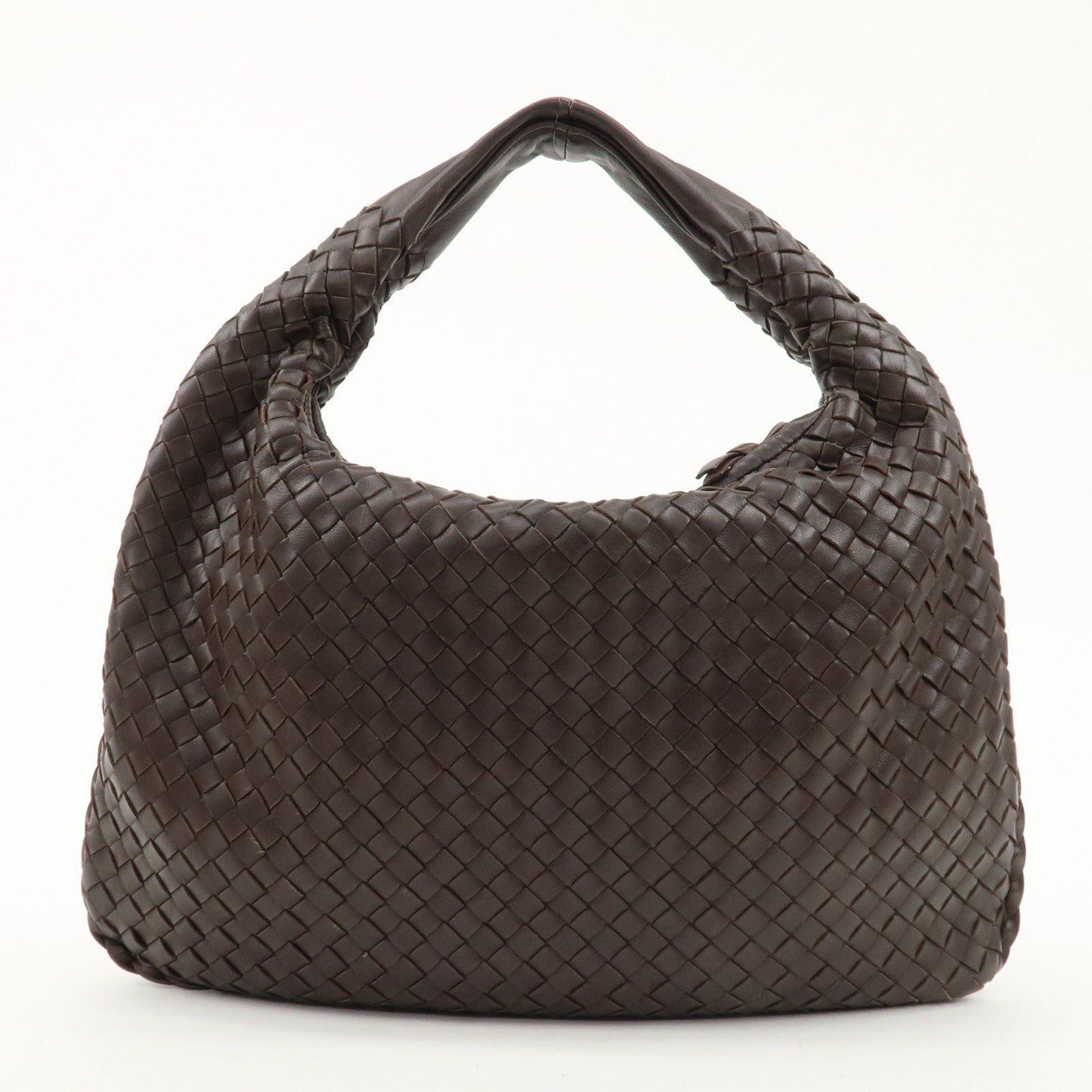 BOTTEGA VENETA Hobo Intrecciato Leather Shoulder Bag 115653