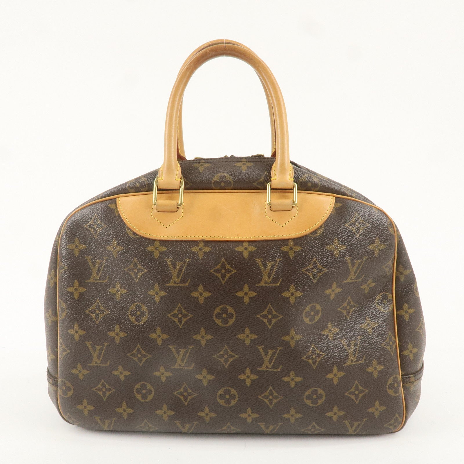 Louis Vuitton Monogram Deauville Hand Bag Brown M47270