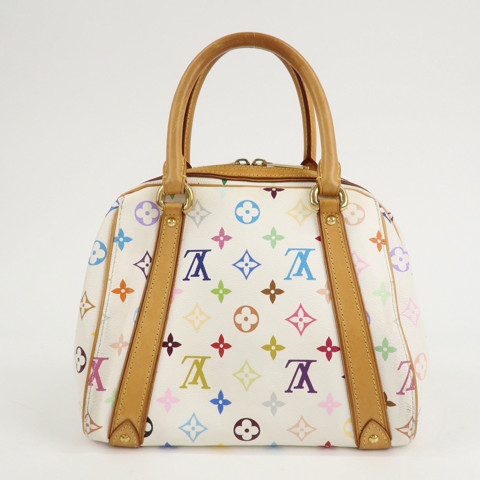 Louis Vuitton Monogram Multi Color Priscilla Hand Bag Blanc M40096 Used