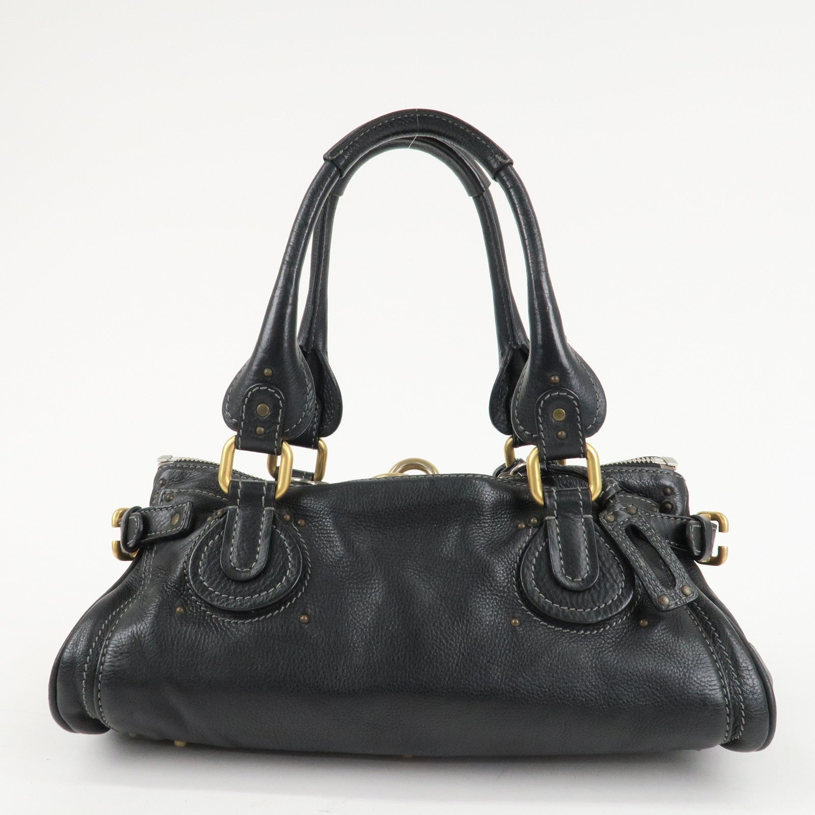 Chloe Paddington Leather Hand Bag Shoulder Bag Medium