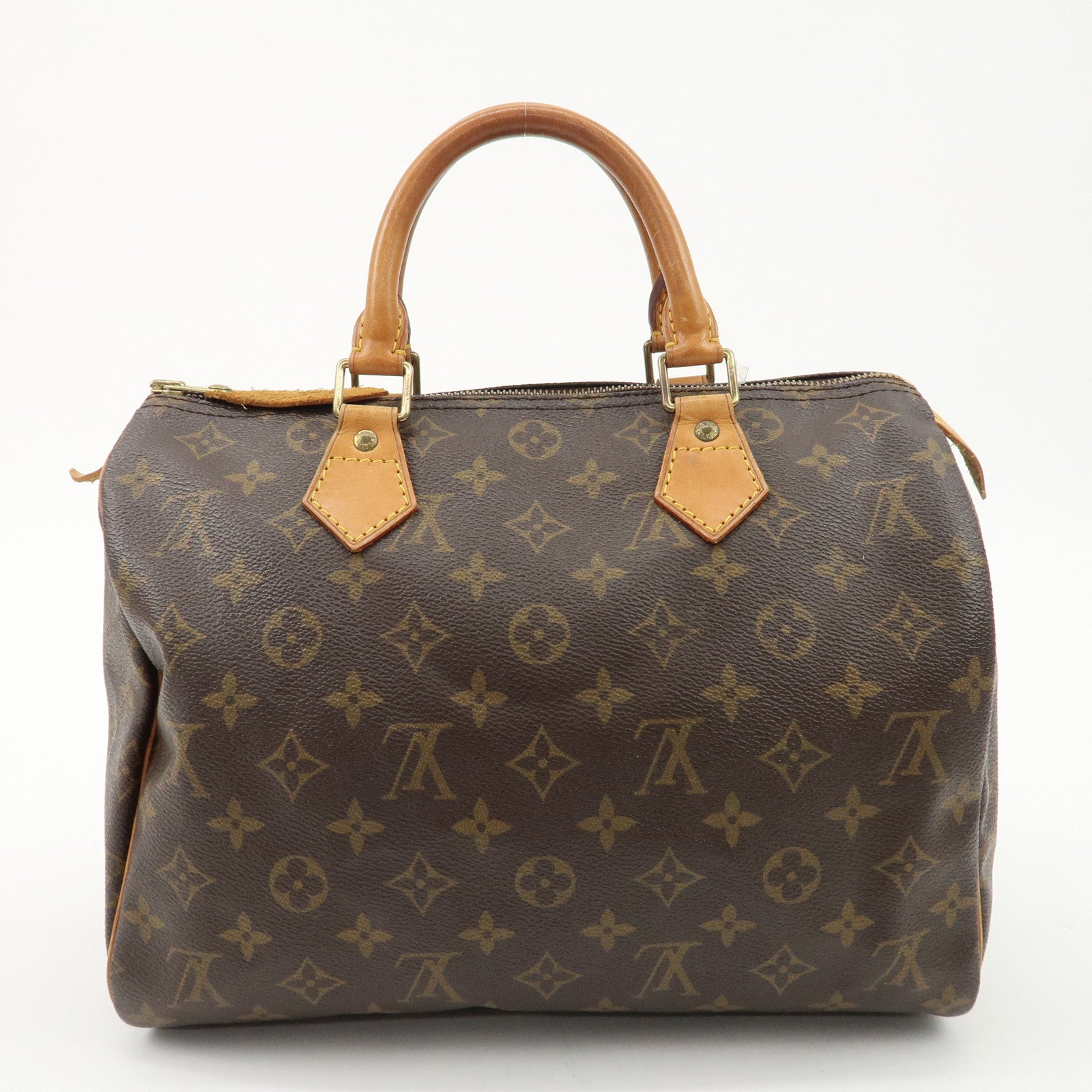 Louis Vuitton Monogram Speedy 30 Hand Bag Boston Bag M41108 Used