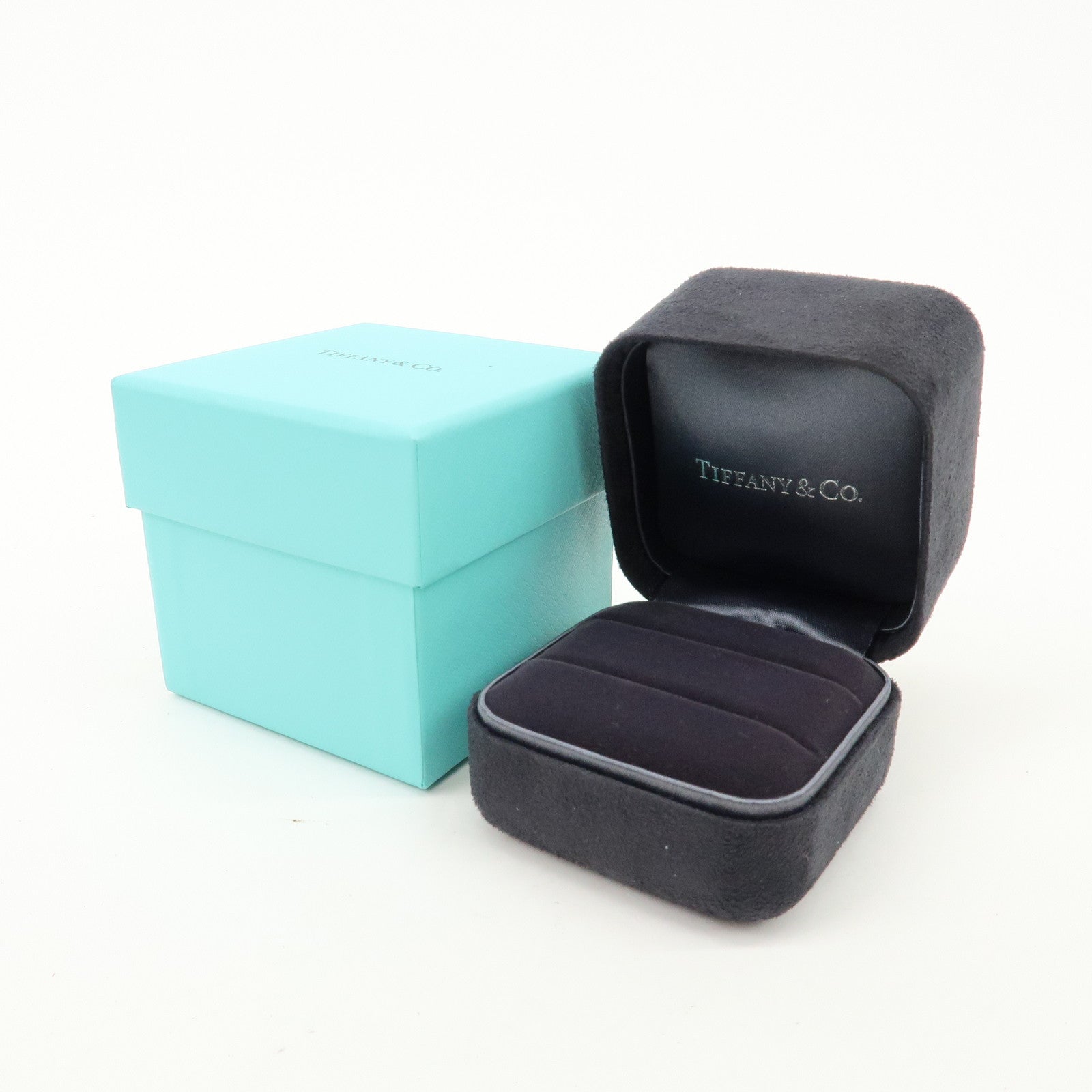 Tiffany&Co. Set of 3 Jewelry Box for Pair RIngs Tiffany Blue