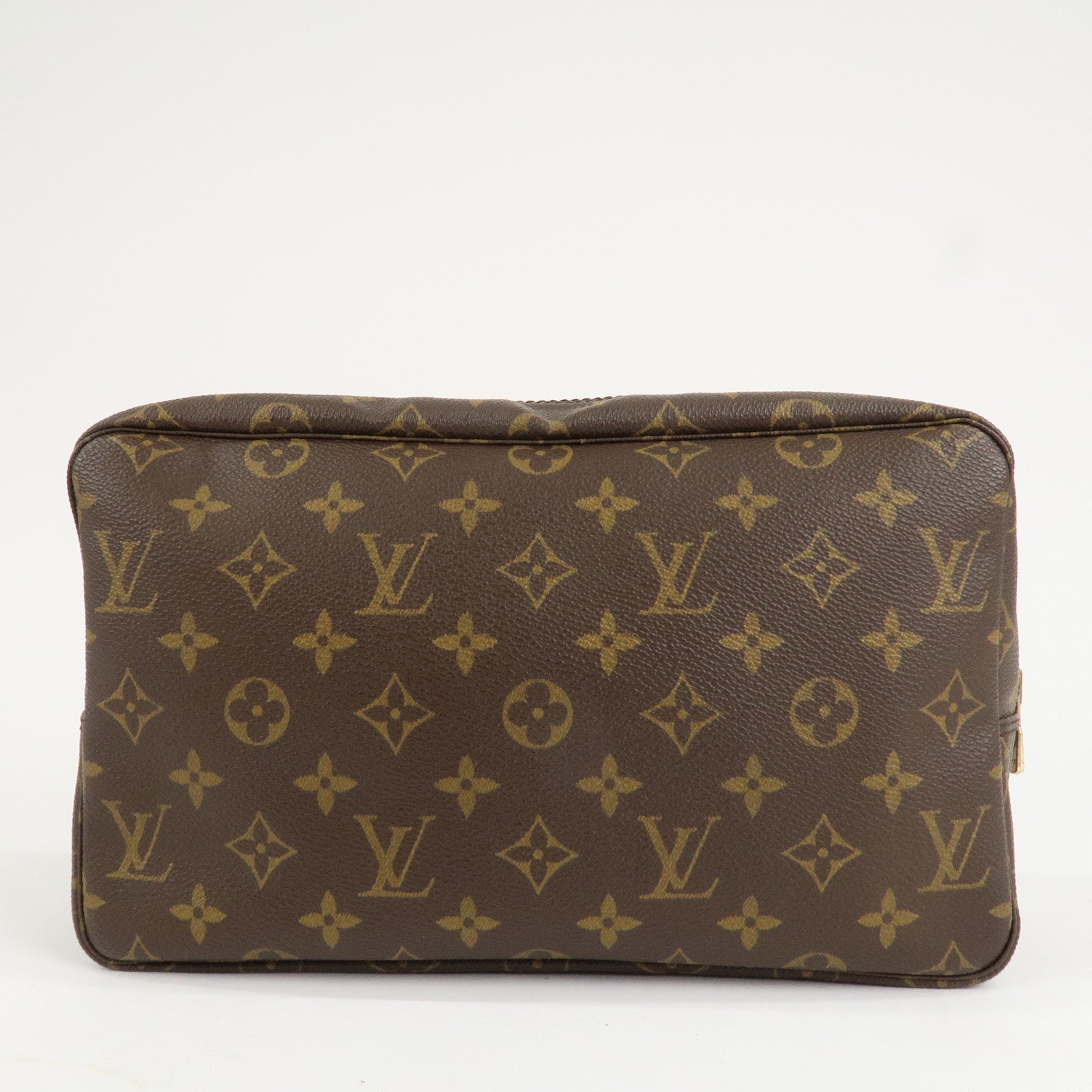 Louis Vuitton Monogram Trousse Toilette 28 Pouch Brown M47522 Used