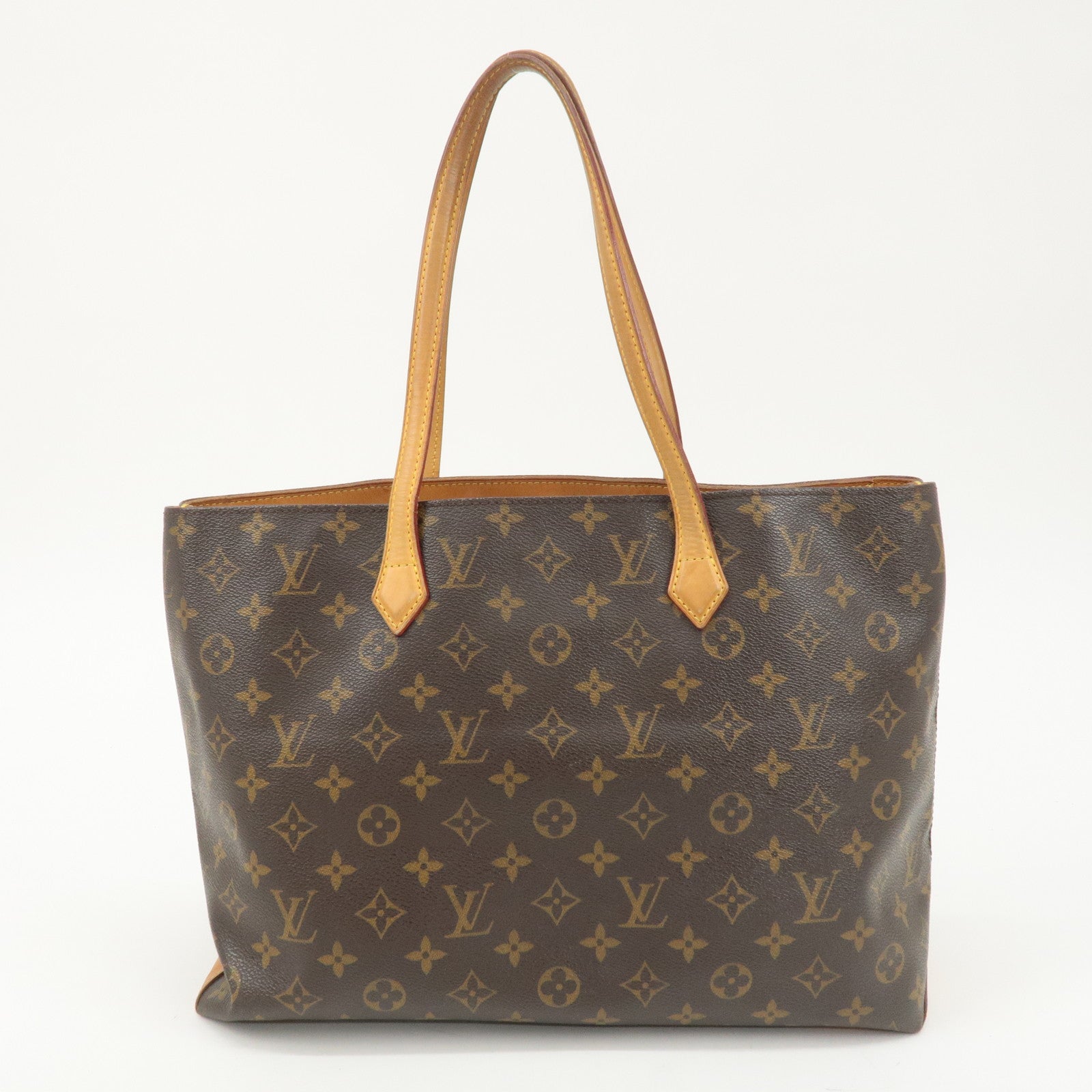 Louis Vuitton Monogram Wilshire MM Tote Bag Brown M45644