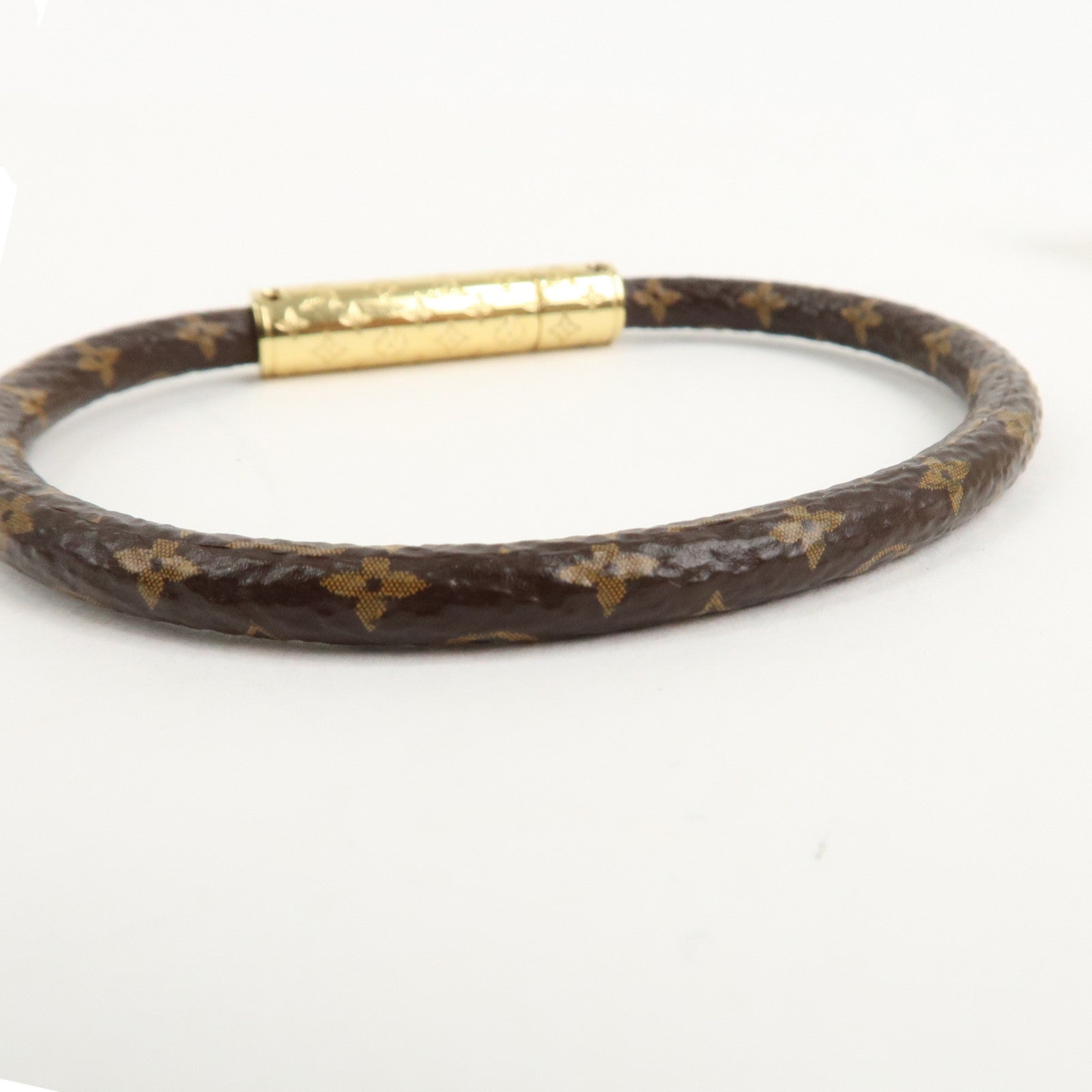 Louis Vuitton Monogram Bracelet LV Confidential Brown M8274F Used