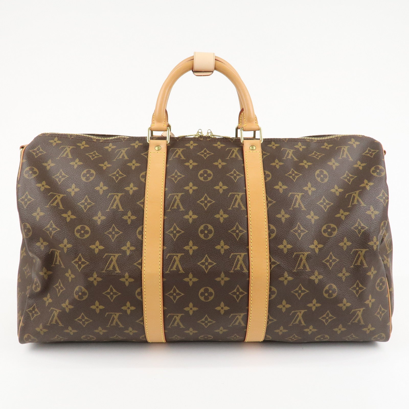 Louis Vuitton Monogram Keep All Bandouliere 50 Boston Bag M41416