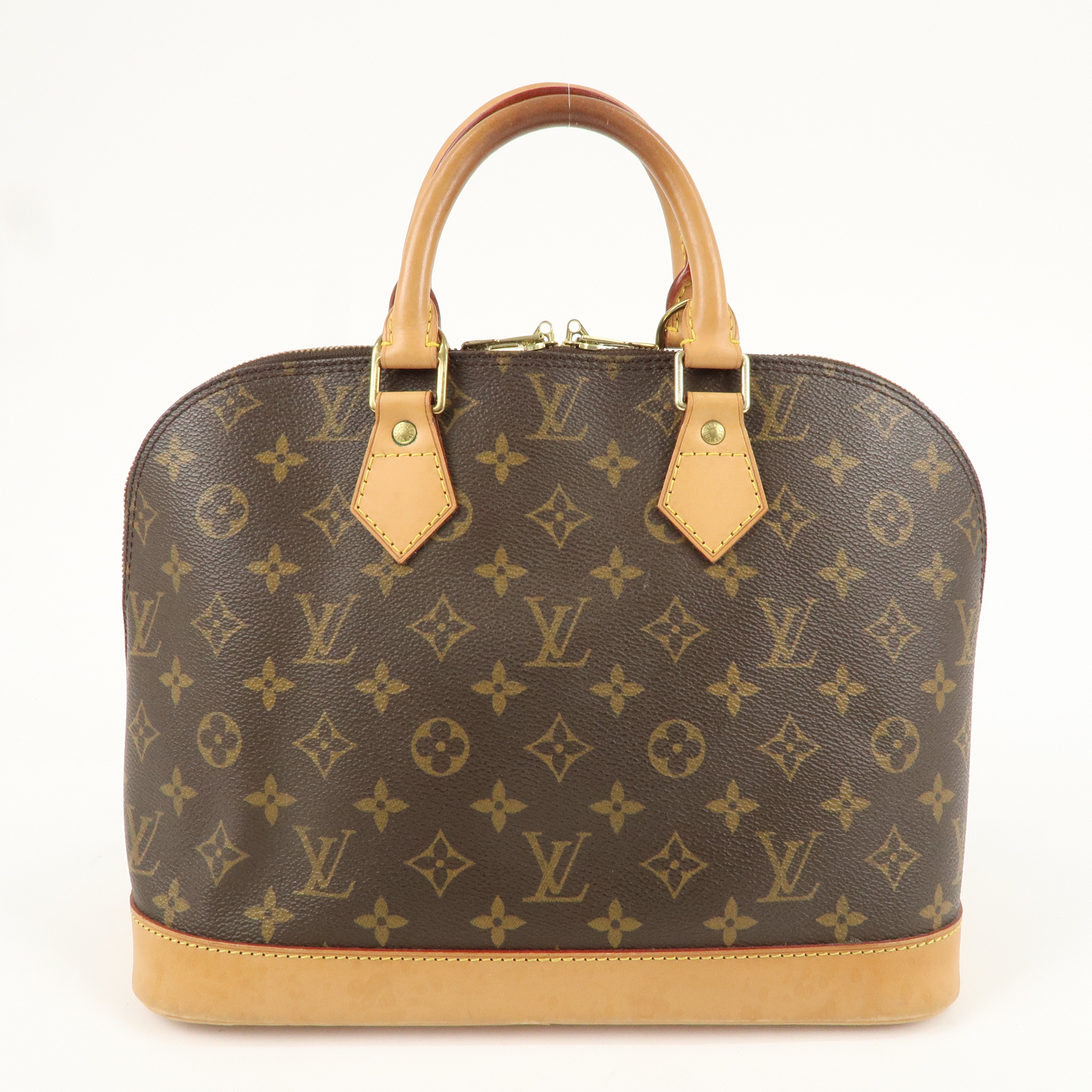 Louis Vuitton Monogram Alma Hand Bag Brown M51130