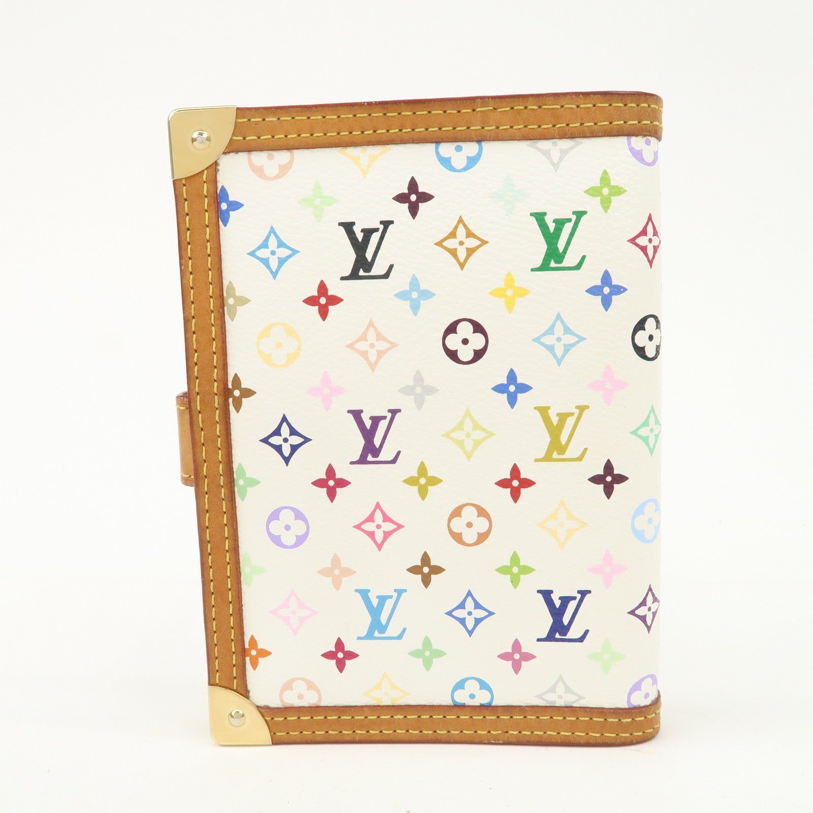 Louis Vuitton Monogram Multi Color Agenda PM Planner Cover R20896 Used