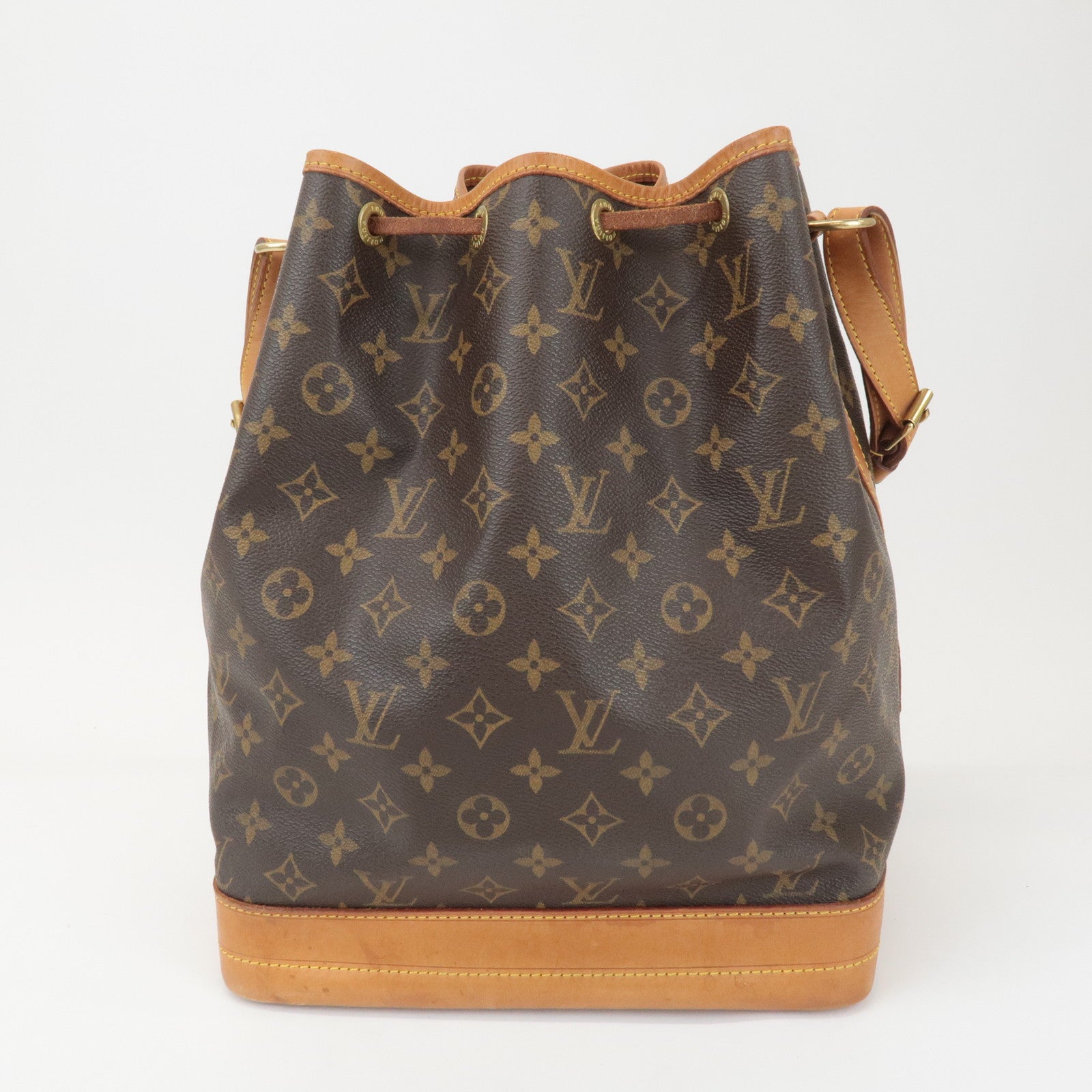 Louis Vuitton Monogram Noe Shoulder Bag Hand Bag Brown M42224 Used