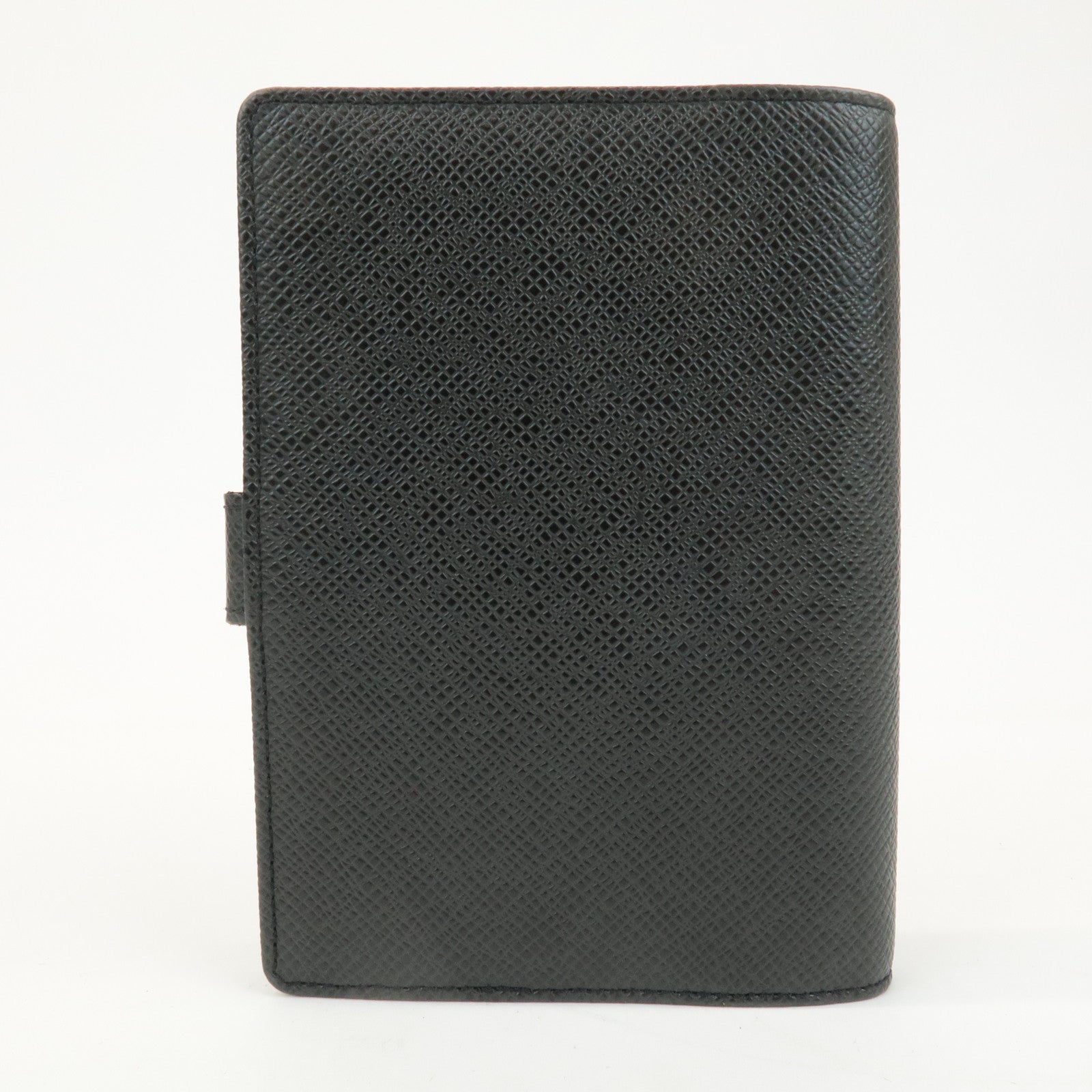 Louis Vuitton Taiga Agenda PM Planner Cover Ardoise Black R20406 Used