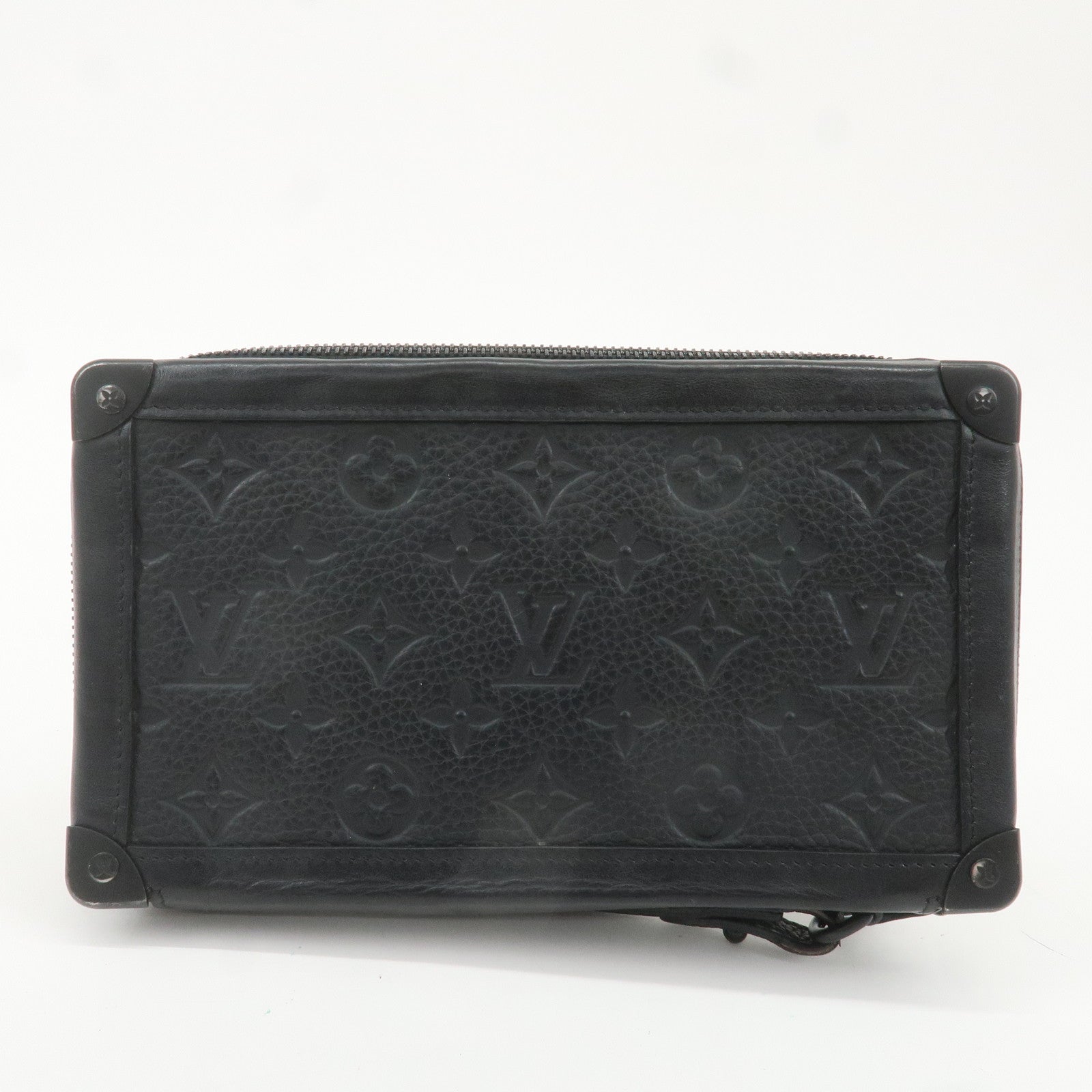 Louis Vuitton Monogram Soft Trunk Clutch Bag Noir M68986