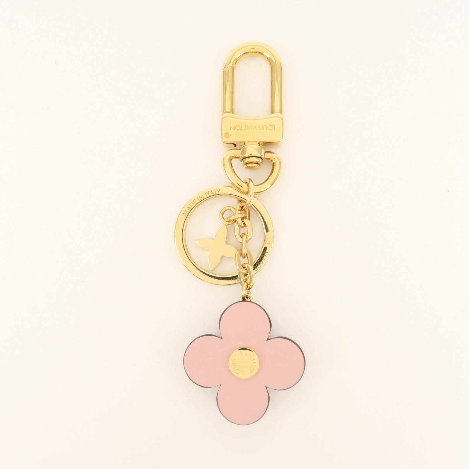 Louis Vuitton Blooming Flower BB Bag Charm Key Chain Pink M63085 Used