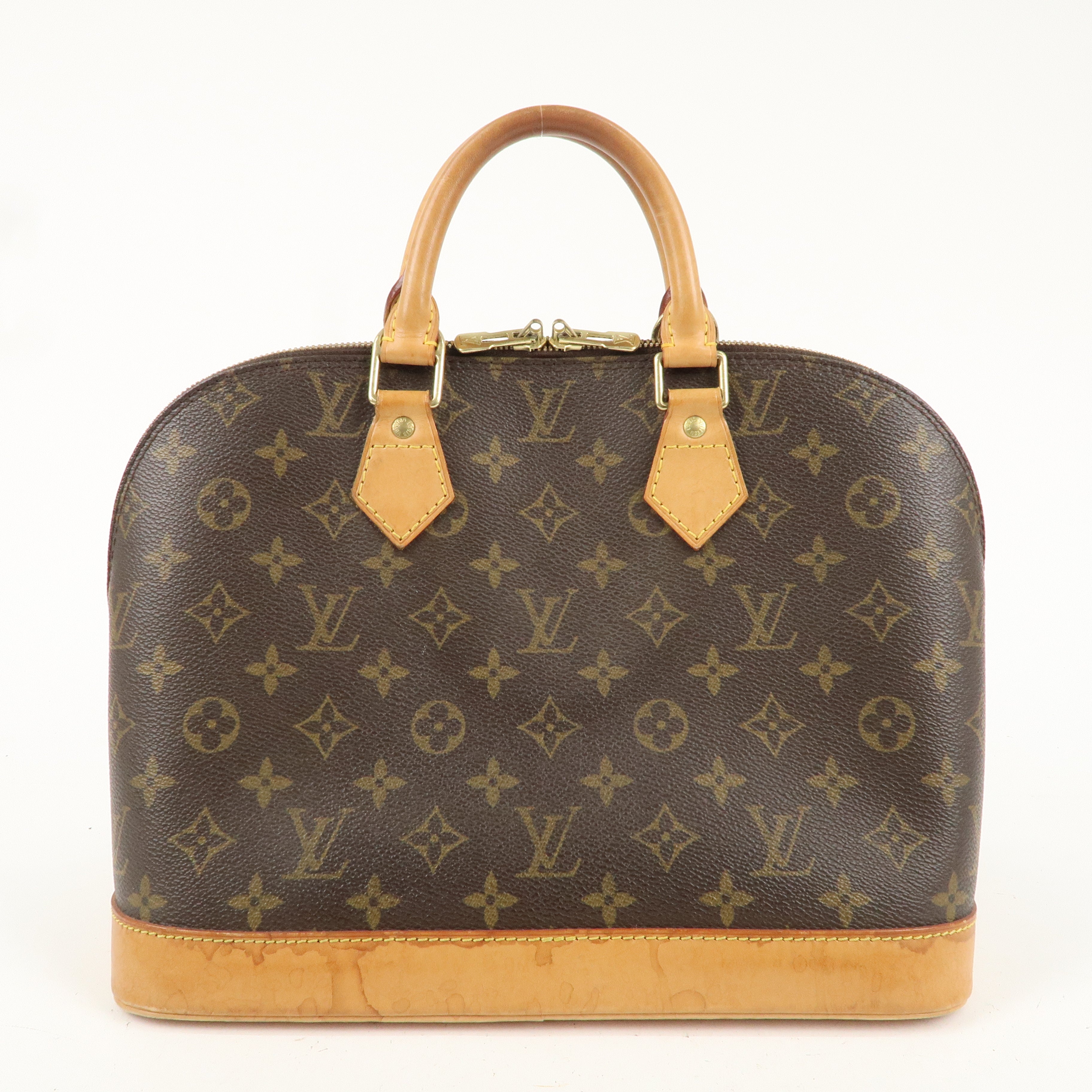 Louis Vuitton Monogram Alma Hand Bag Brown M51130