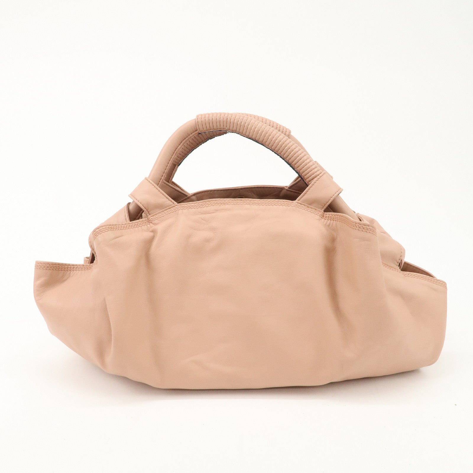 LOEWE Anagram Leather Nappa Aire Hand Bag Pink