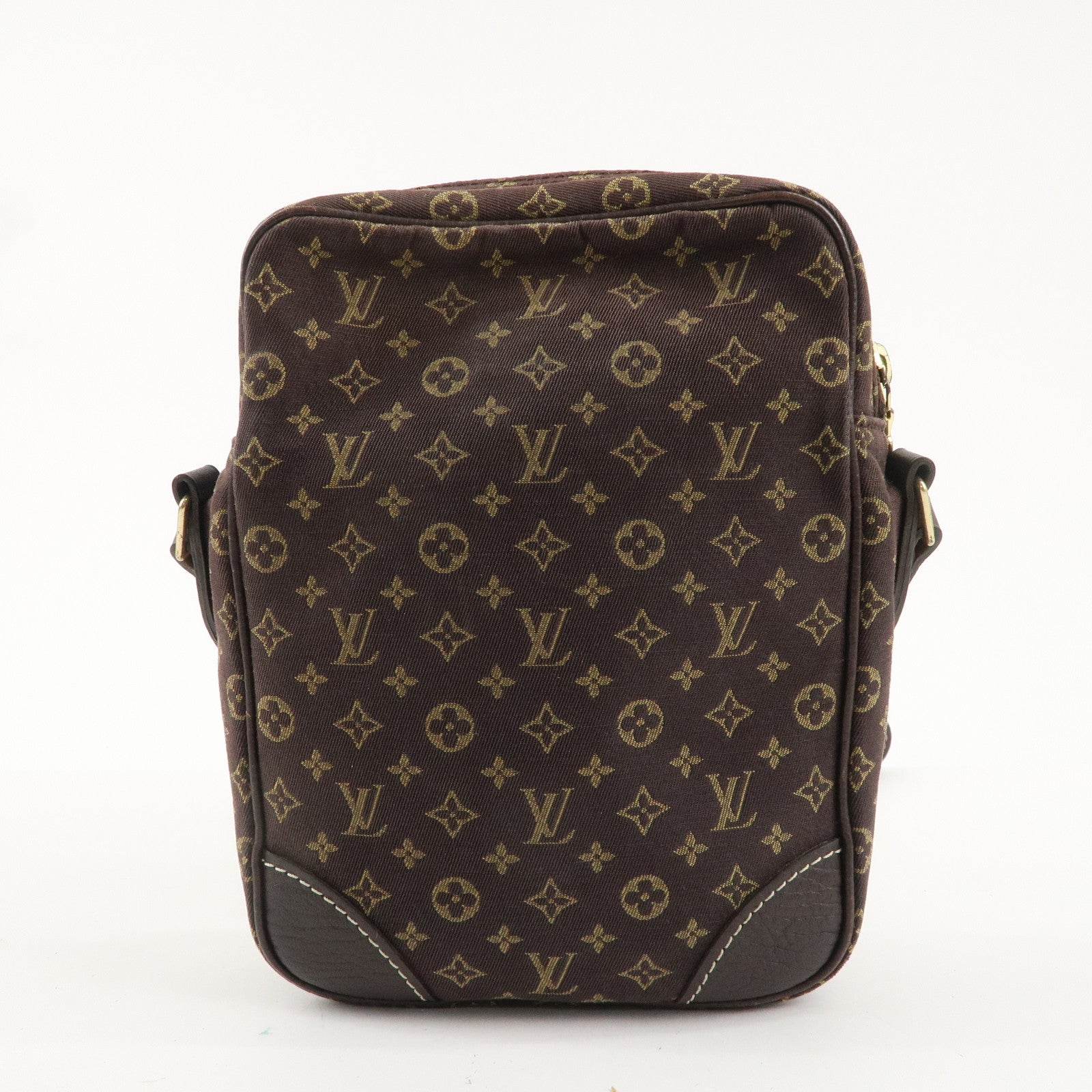 Louis Vuitton Monogram Mini Lin Danube Shoulder Bag Brown M95228