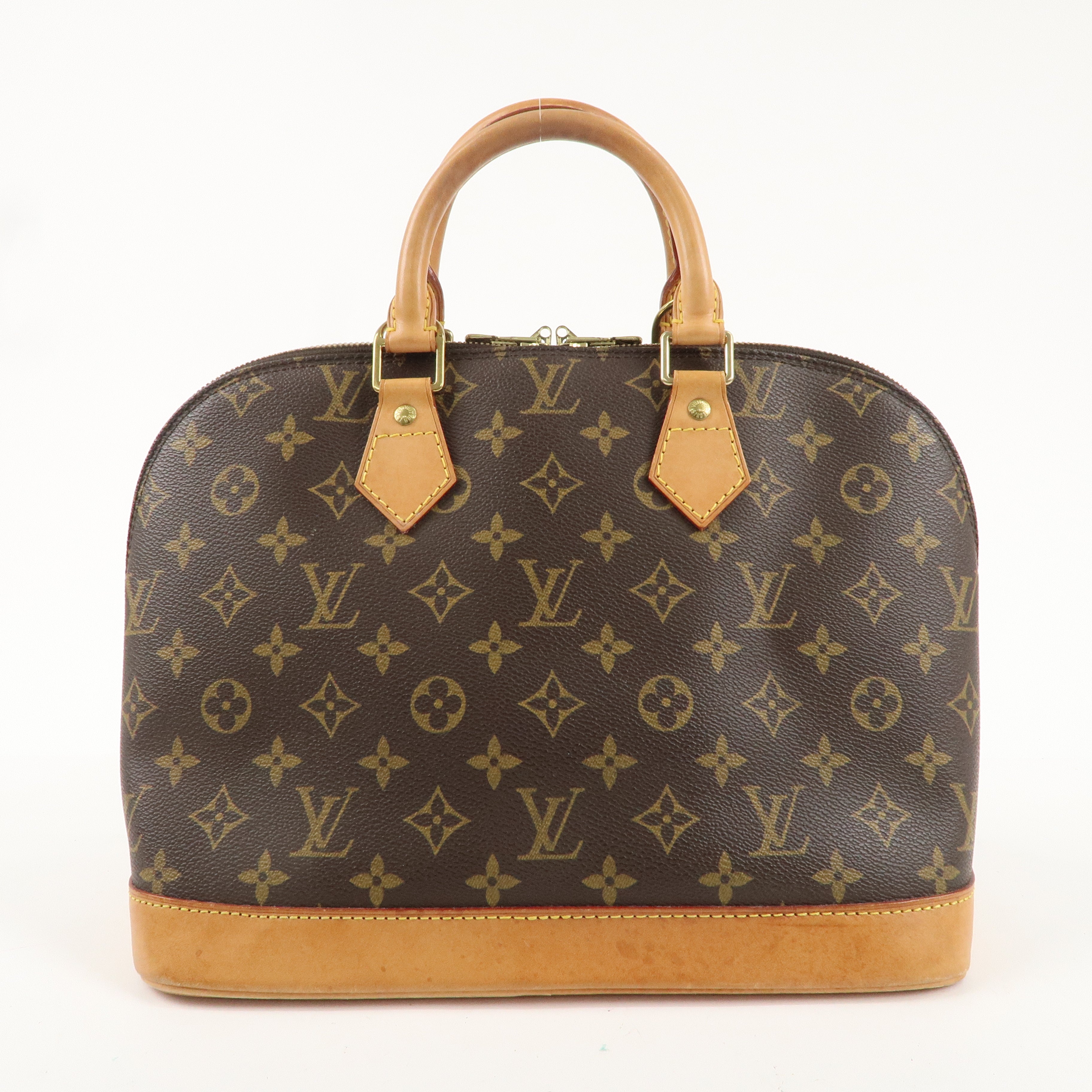 Louis Vuitton Monogram Alma Hand Bag Brown M51130