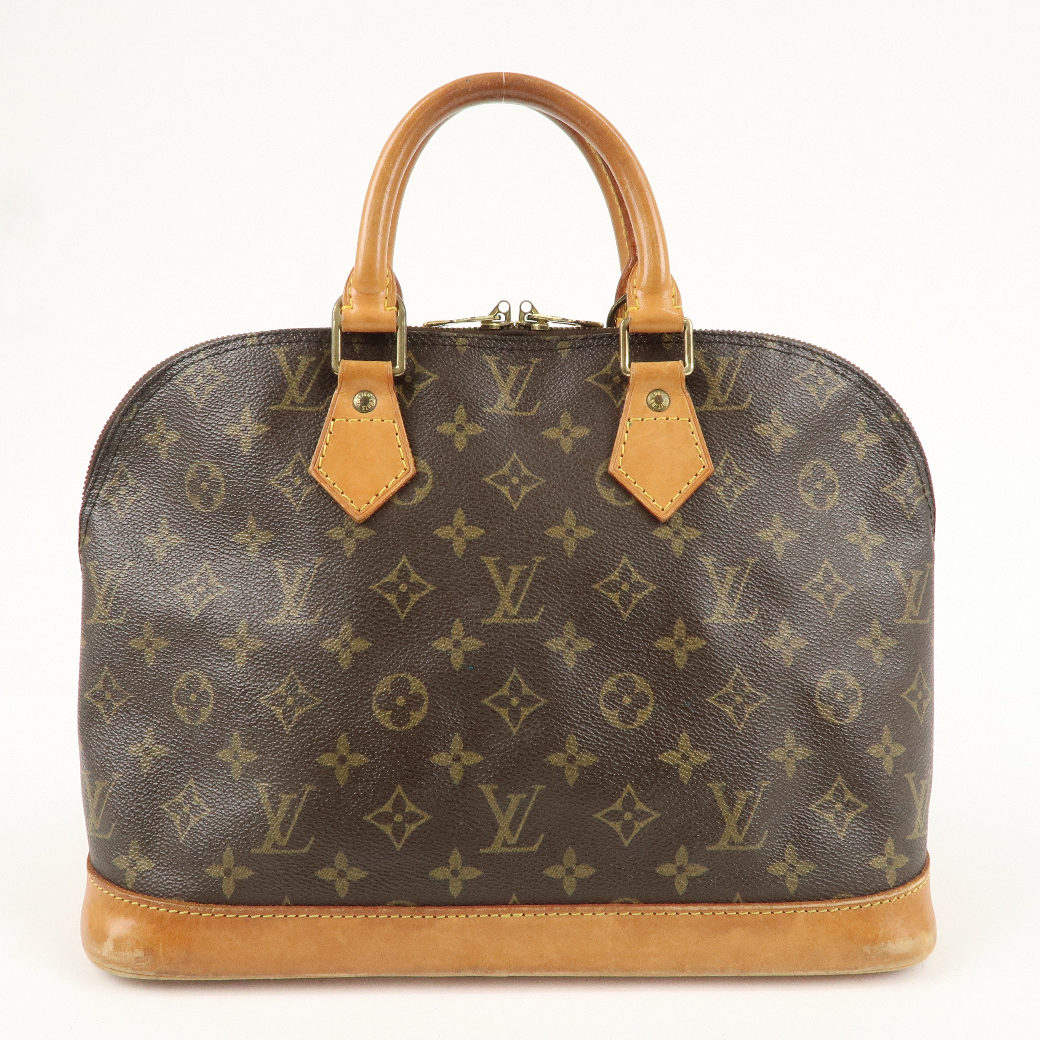 Louis Vuitton Monogram Alma Hand Bag Brown M51130