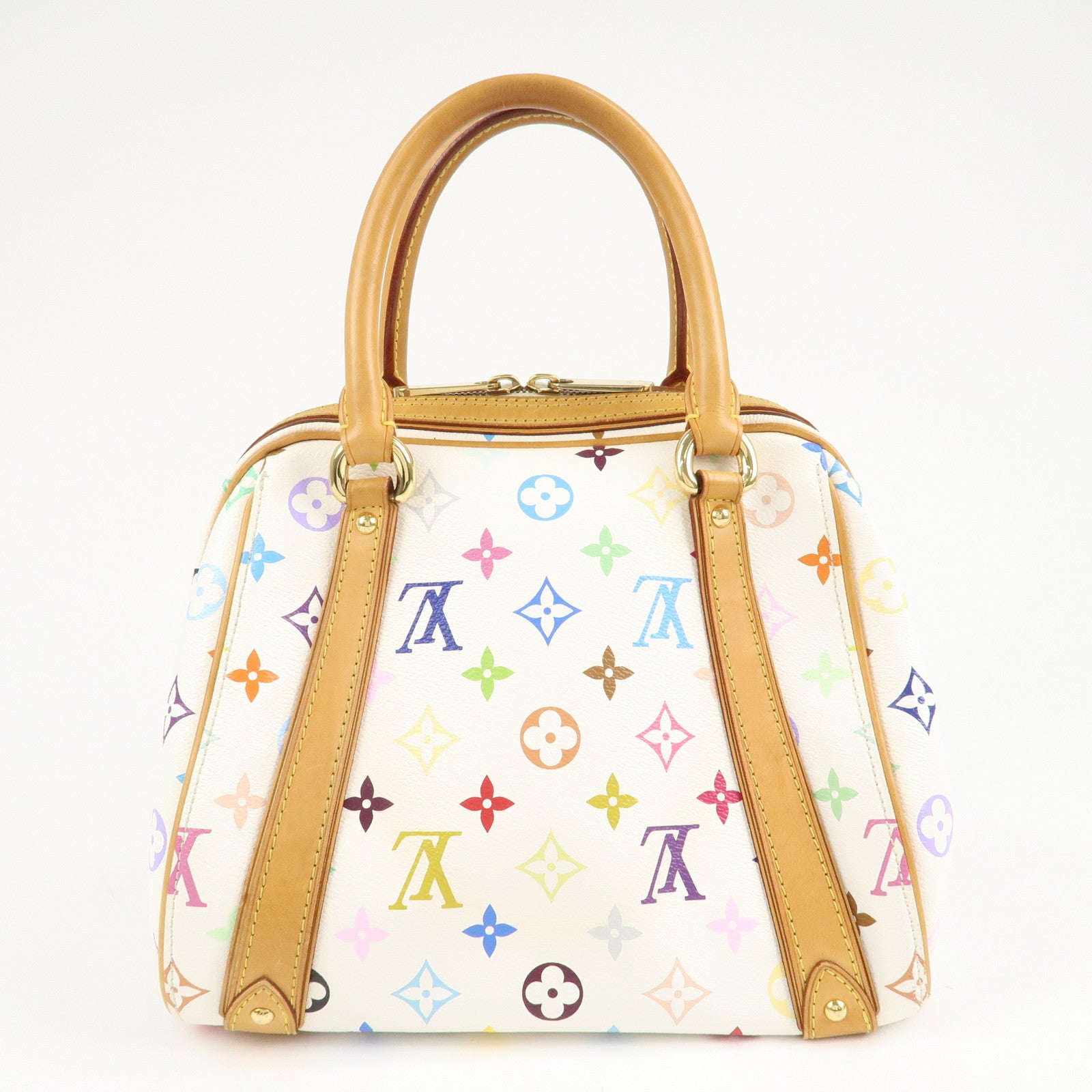 Louis Vuitton Monogram Multi Color Priscilla Hand Bag Blanc M40096 Used