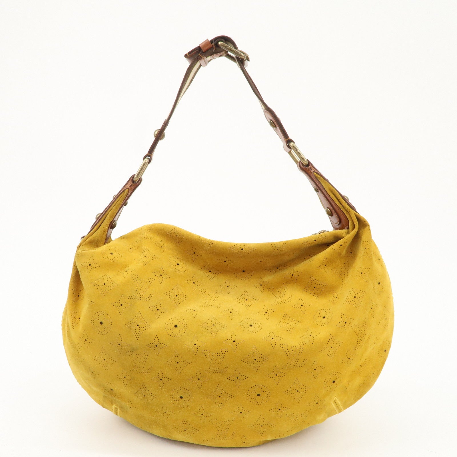 Louis Vuitton Monogram Mahina Onata GM Shoulder Bag Yellow M95118 Used