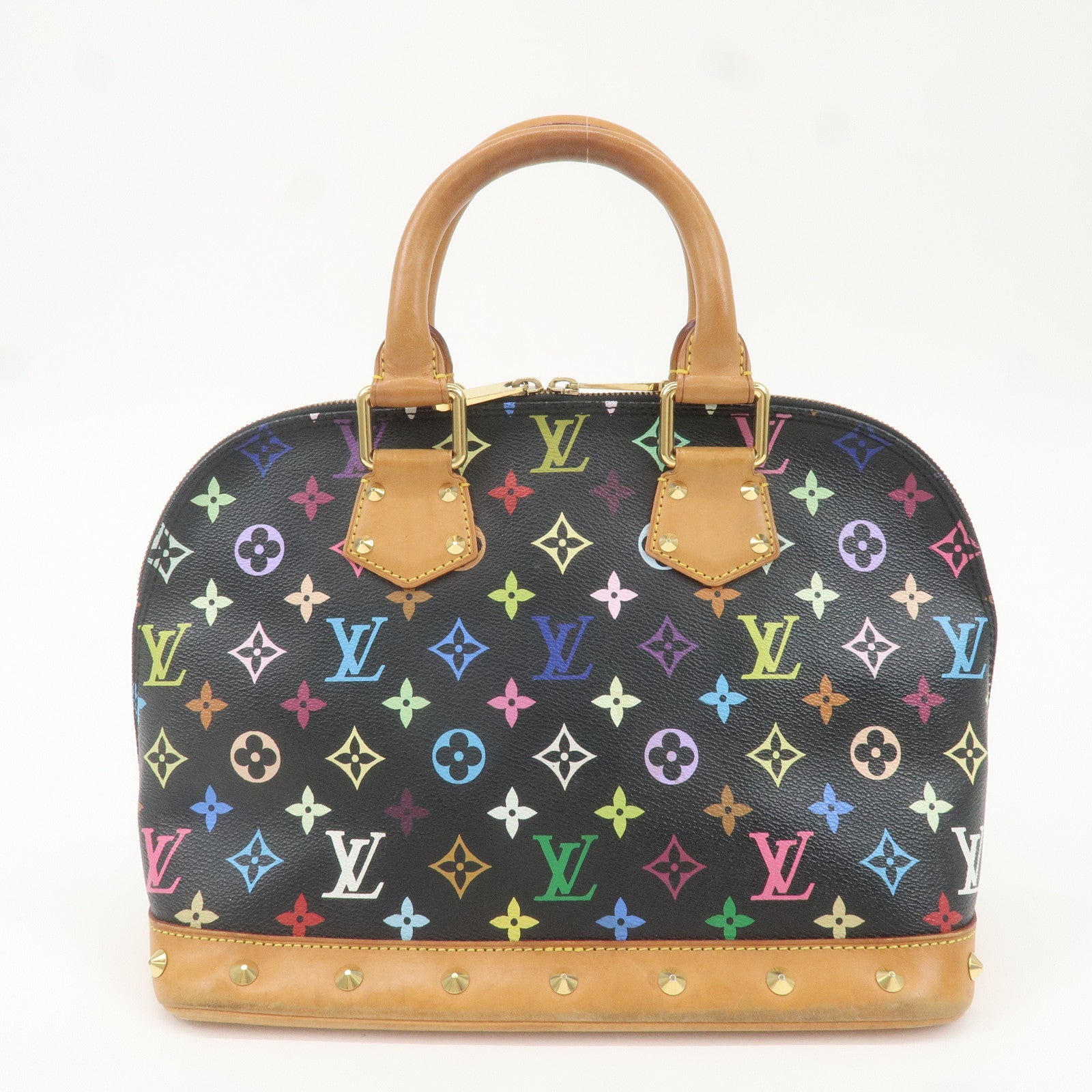 Louis Vuitton Monogram Multi Color Alma Hand Bag Noir M92646