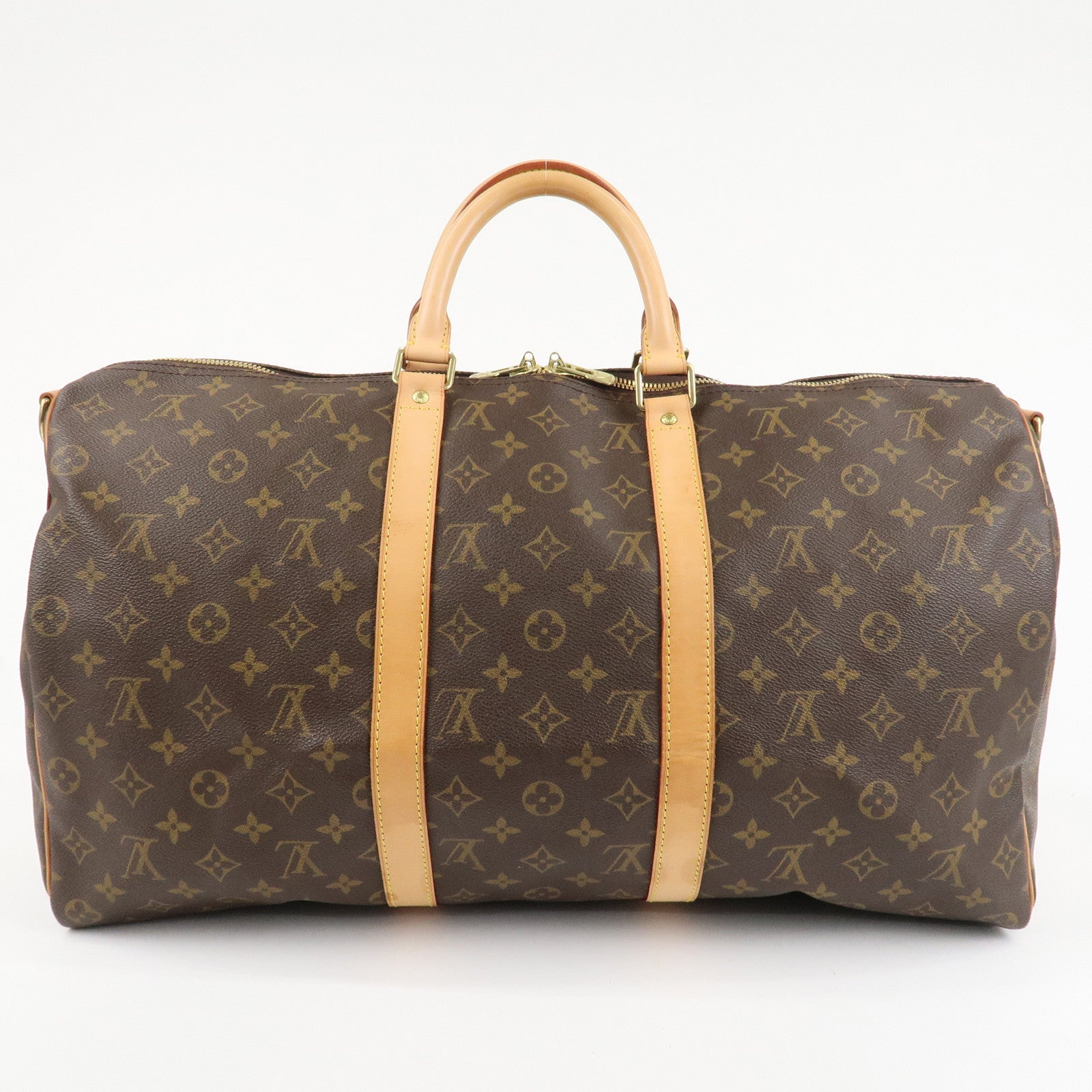 Louis Vuitton Monogram Keep All Bandouliere 50 Boston Bag M41416