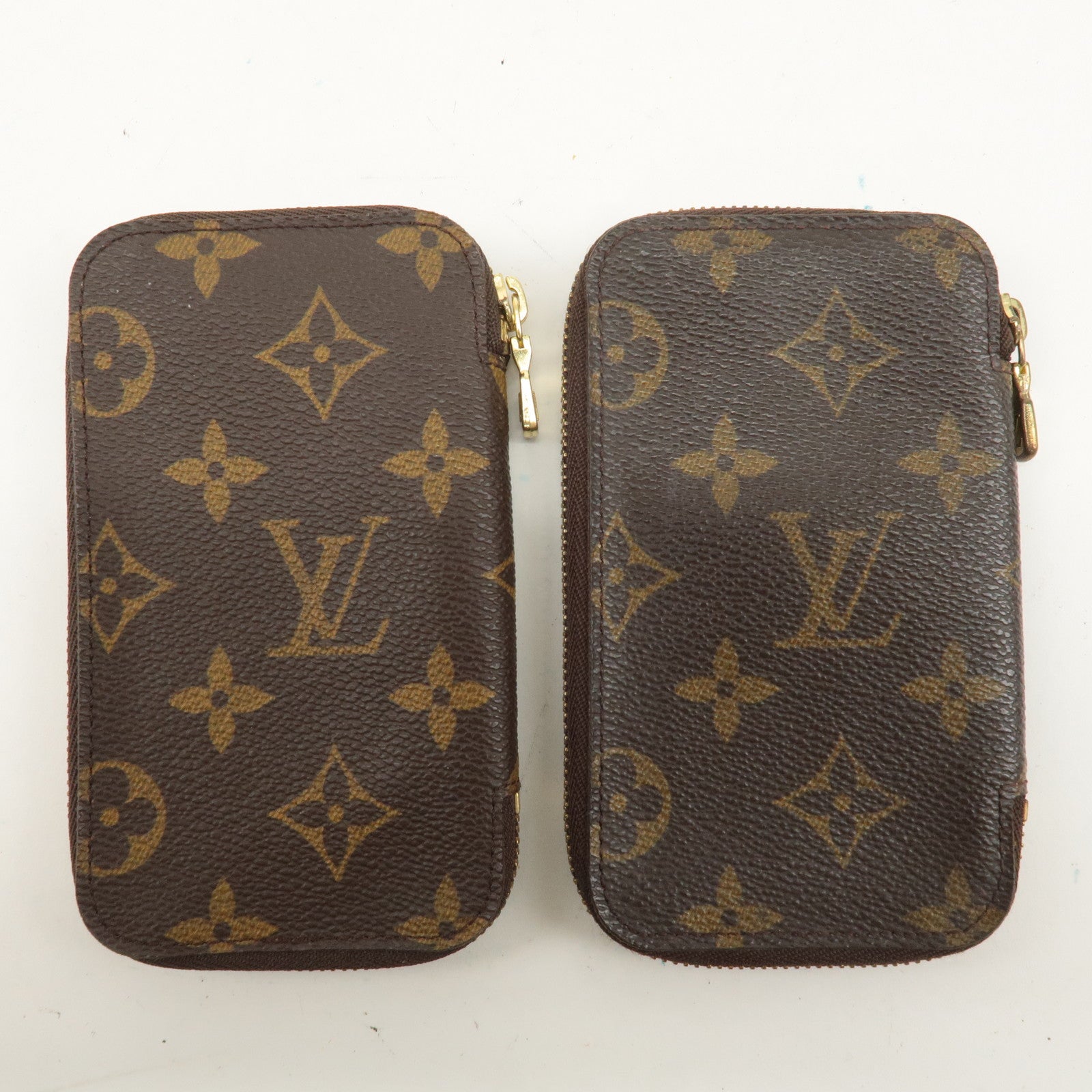 Louis Vuitton Monogram Set of 2 Pochette 6 Cles Key Holder M62610