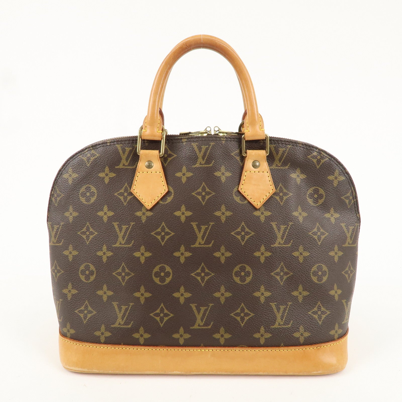 Louis Vuitton Monogram Alma Hand Bag Brown M51130