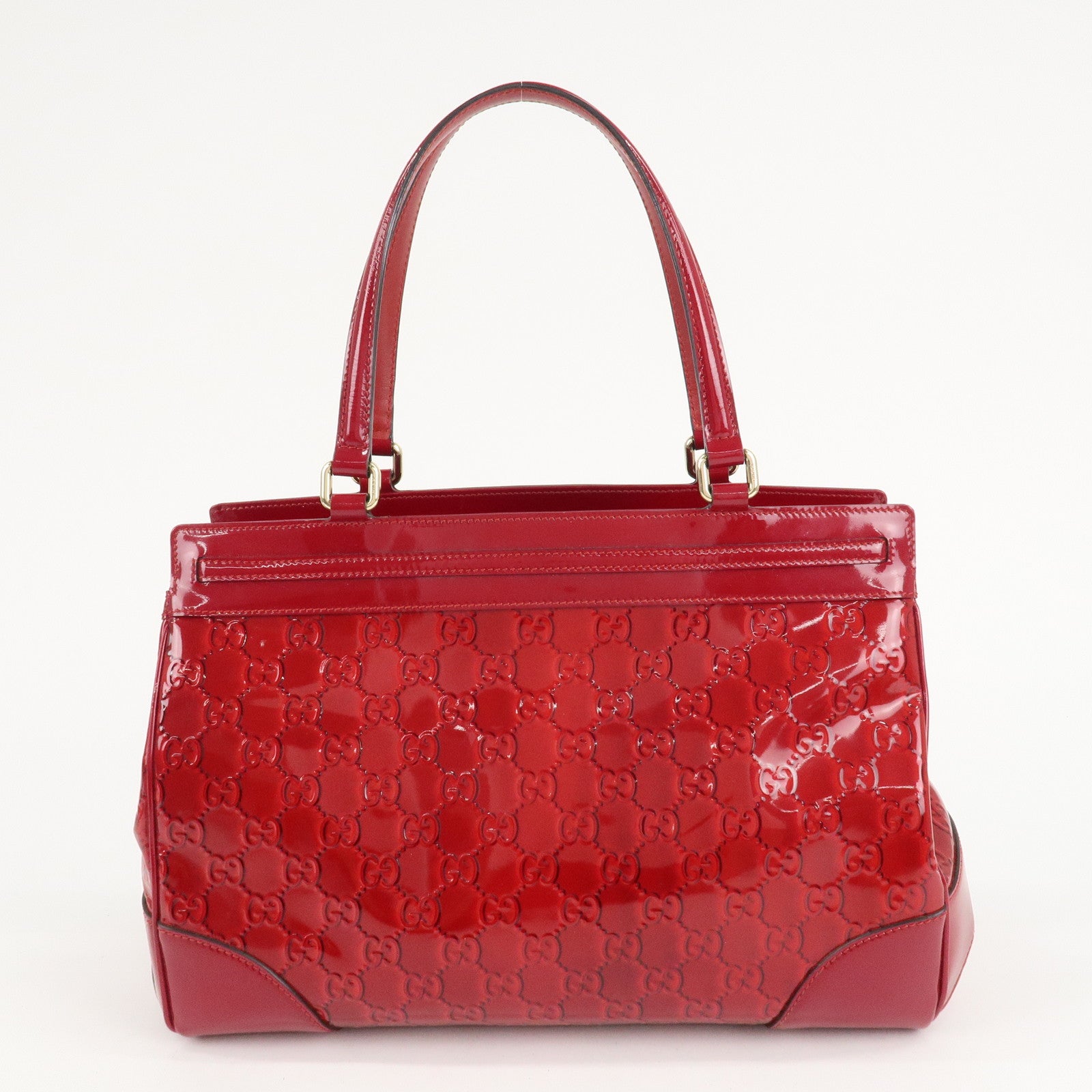 GUCCI Guccissima Patent Leather Mayfair Red 257612 525040 Used