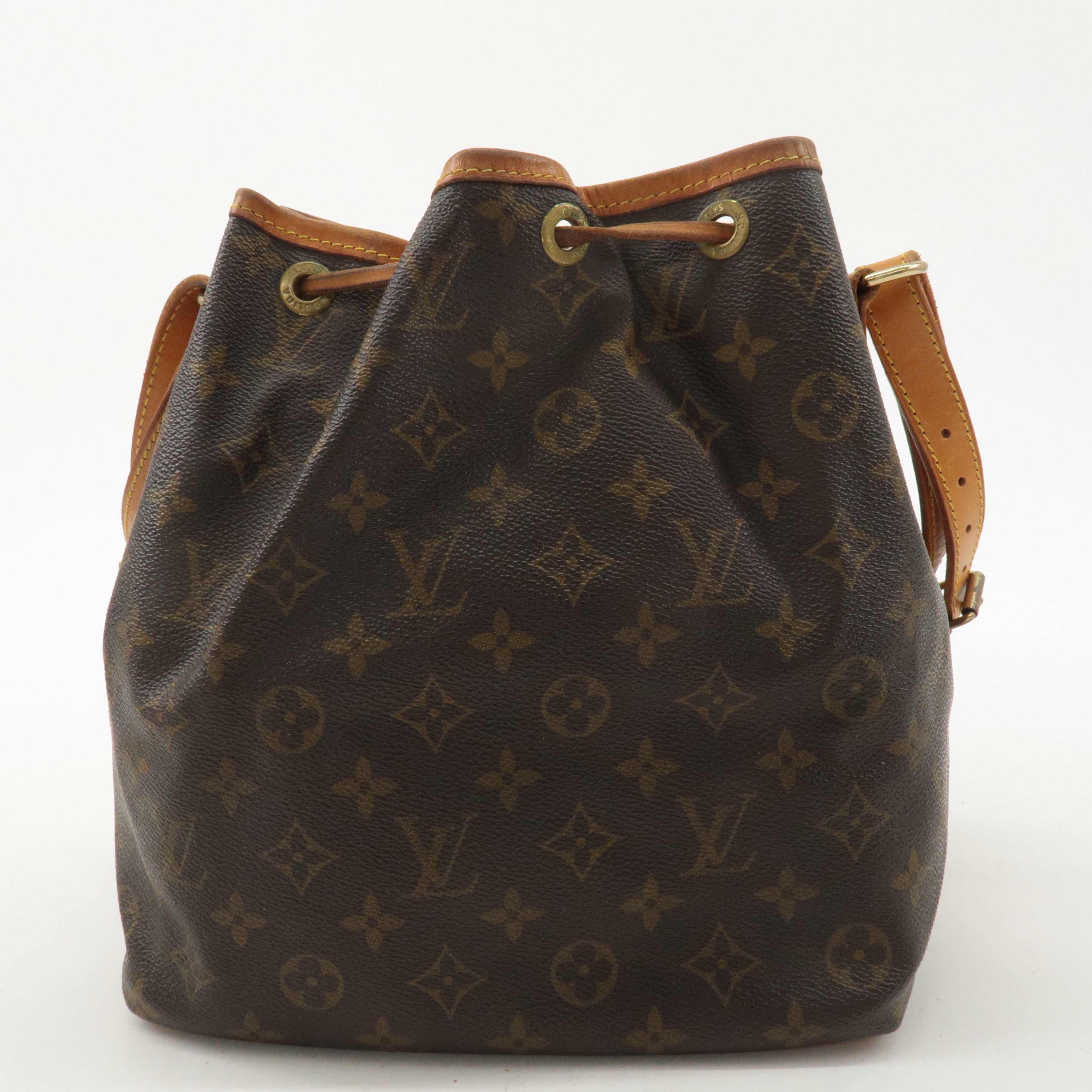 Louis Vuitton Monogram Petit Noe Shoulder Bag Brown M42226