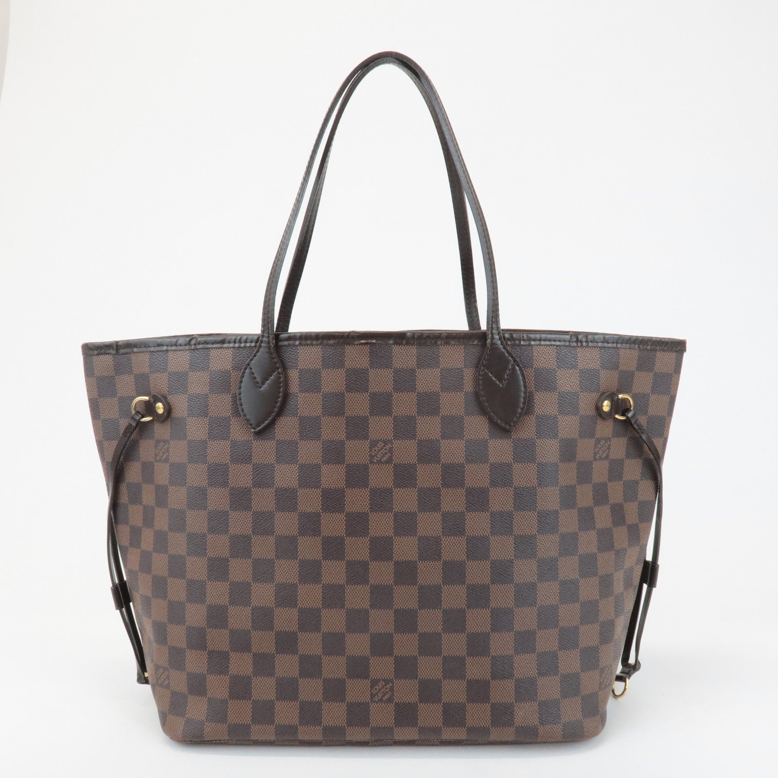 Louis Vuitton Damier Neverfull MM Tote Bag Damier Ebene N51105 Used