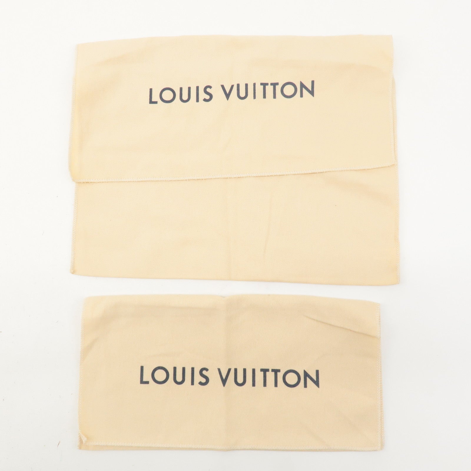 Louis Vuitton Set of 10 Dust Bag Storage Bag Flap New Style Beige