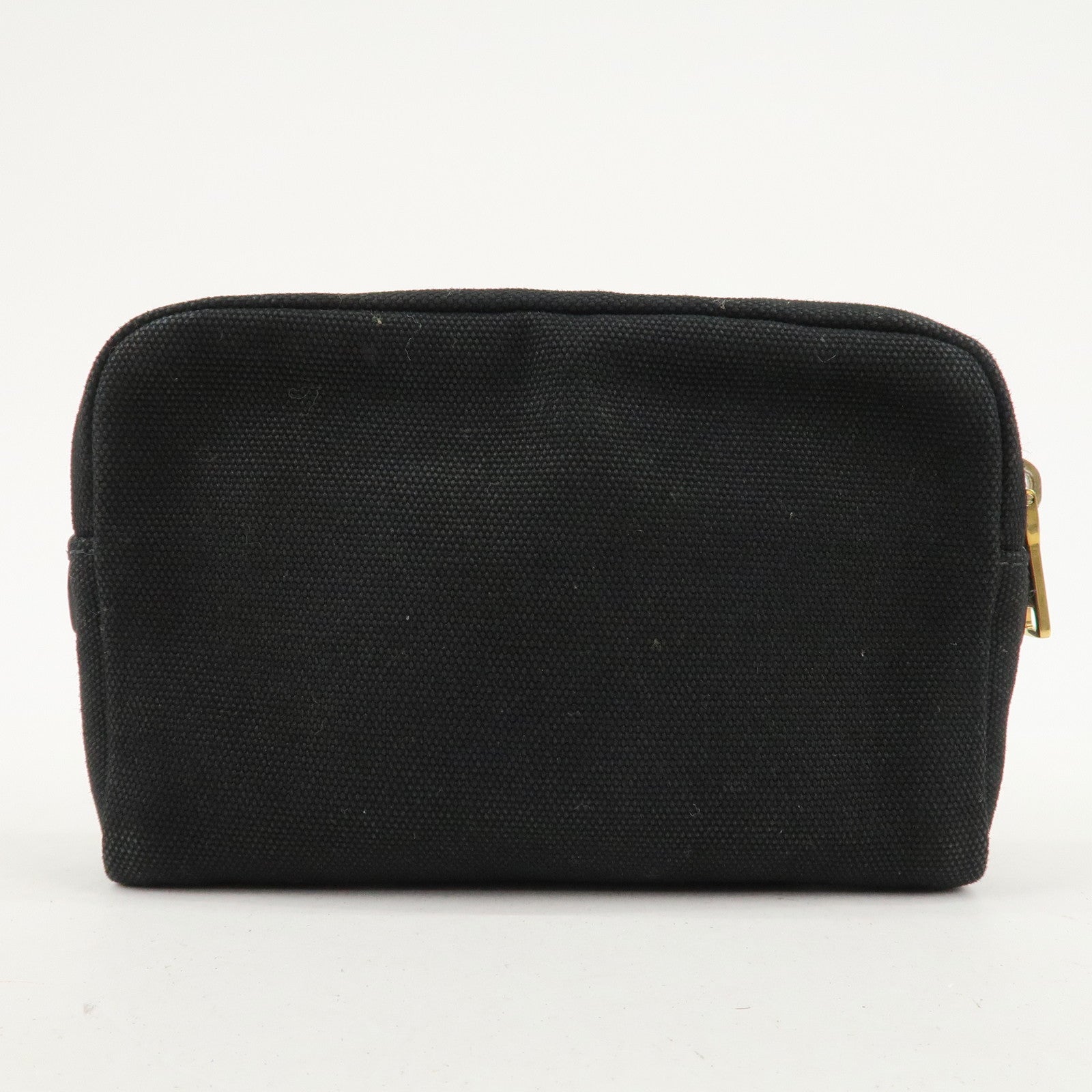 PRADA Canvas Pouch Cosmetic Pouch Black Used