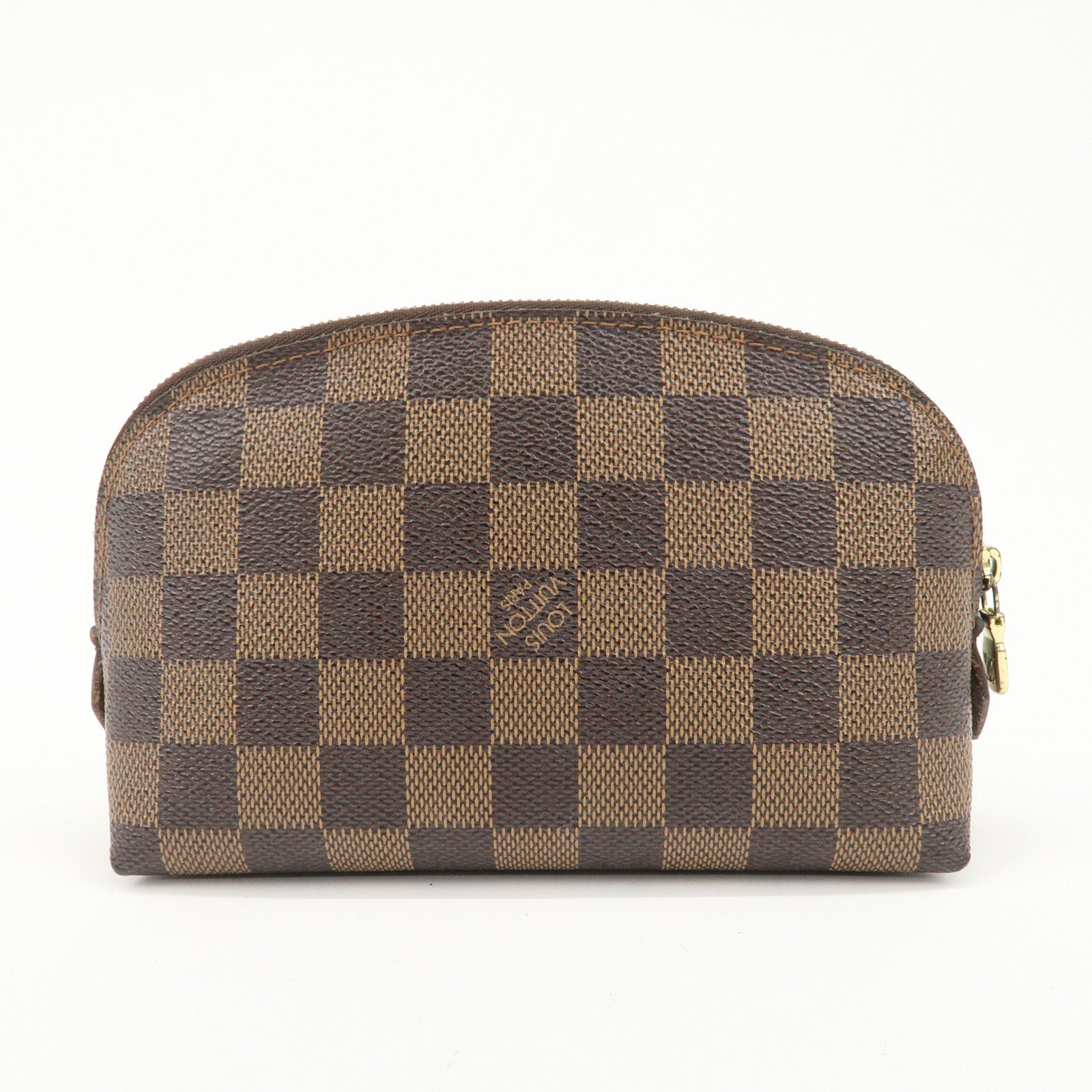 Louis Vuitton Damier Ebene Pochette Cosmetic Pouch N47516 Used