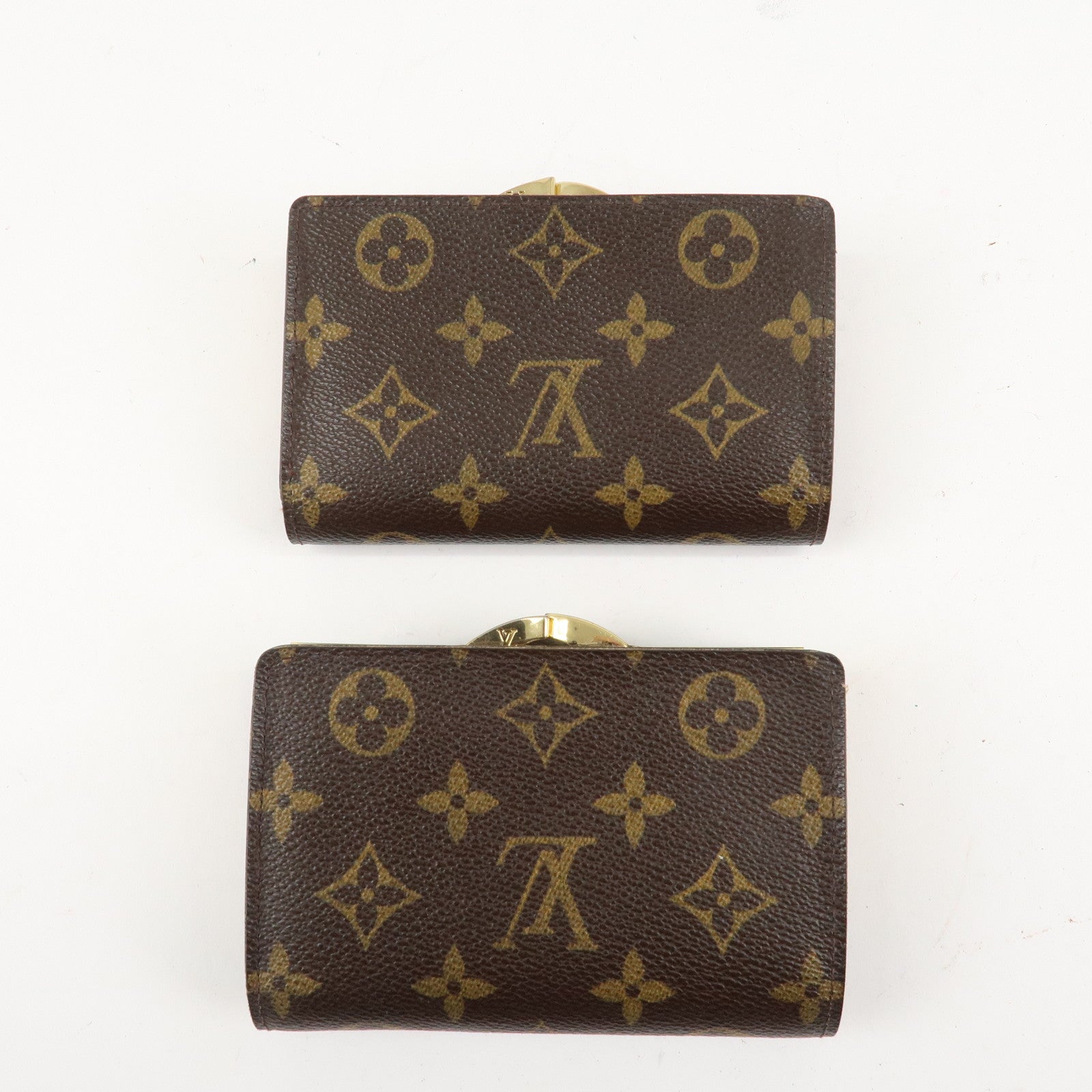 Louis Vuitton Monogram Set of 2 Porte Monnaie Billets Viennois