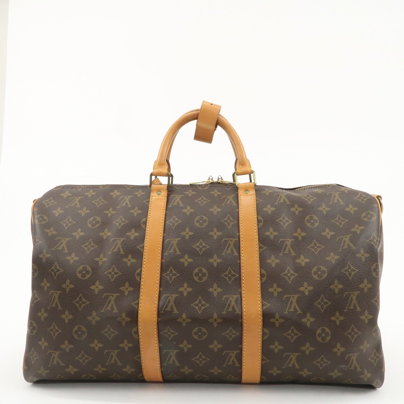 Louis Vuitton Monogram Keep All Bandouliere 50 Boston Bag M41416