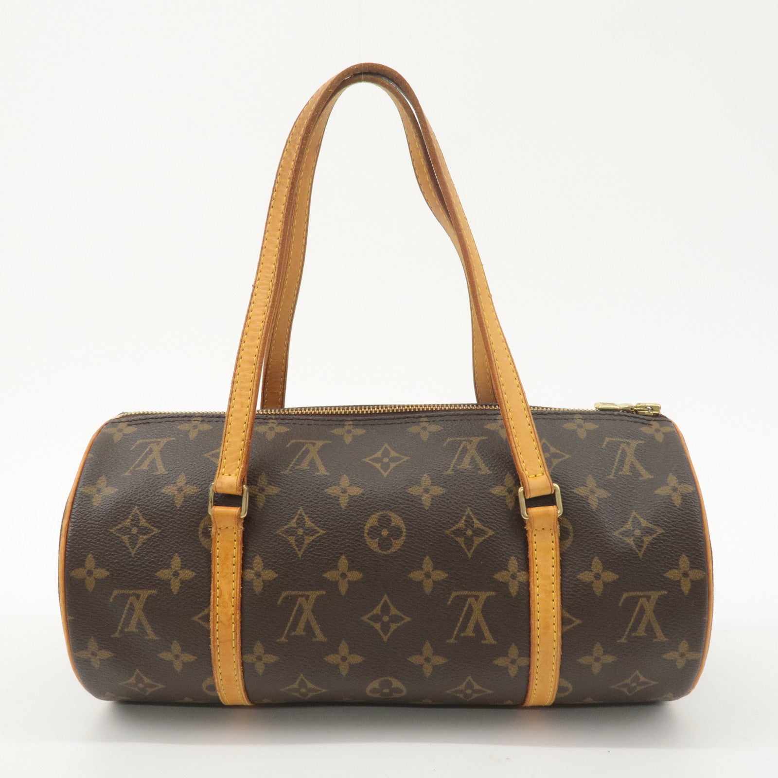 Louis Vuitton Monogram Papillon 30 Hand Bag 
Pouch Brown M51385