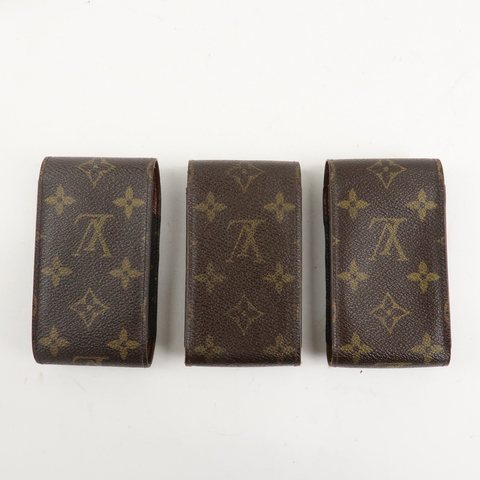 Louis Vuitton Set of 3 Monogram Etui Cigaret Cigarette Case M63024