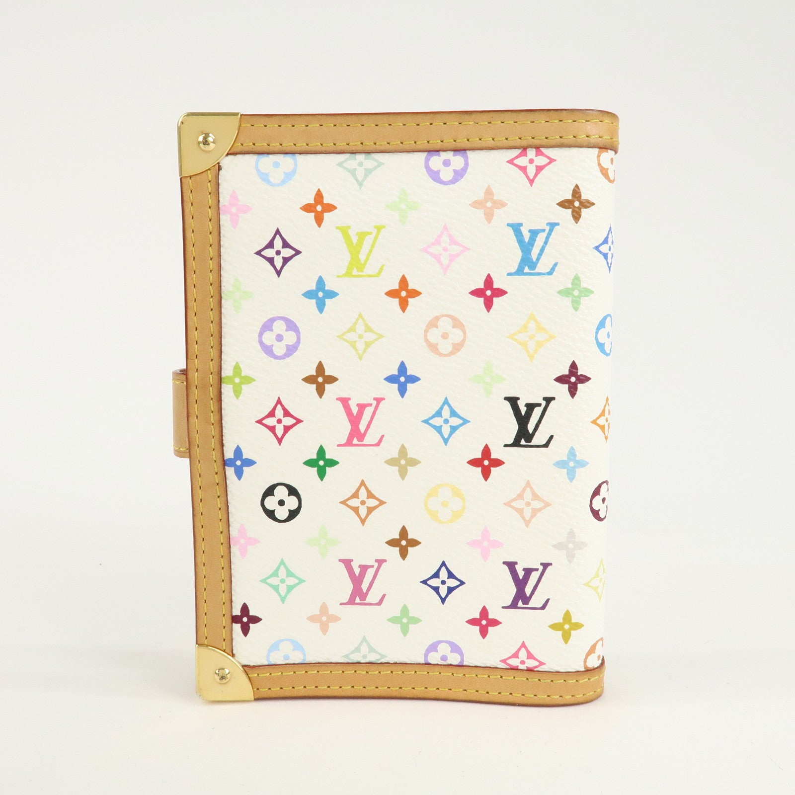 Louis Vuitton Monogram Multi Color Agenda PM Planner Cover R20896 Used