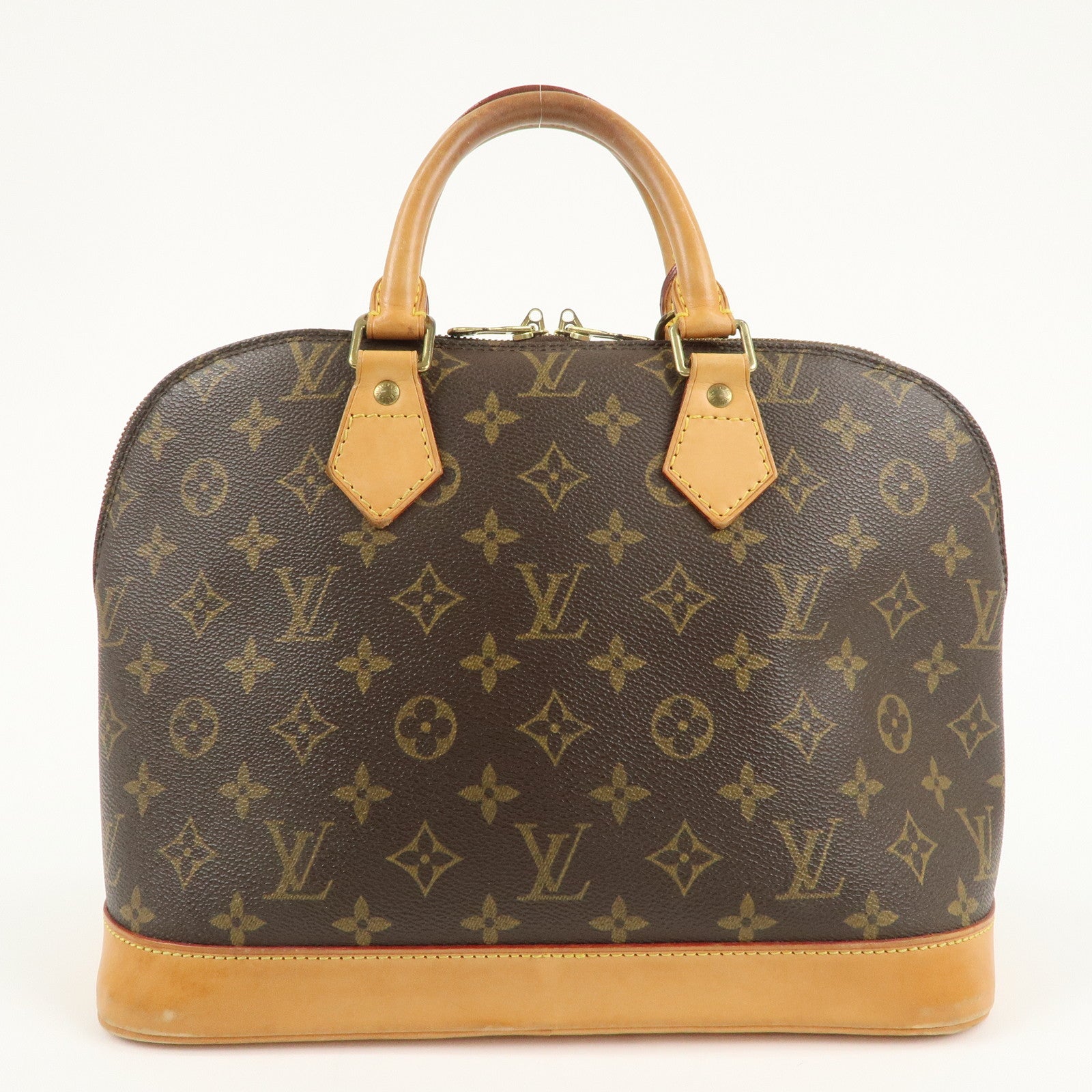 Louis Vuitton Monogram Alma Hand Bag Brown M51130