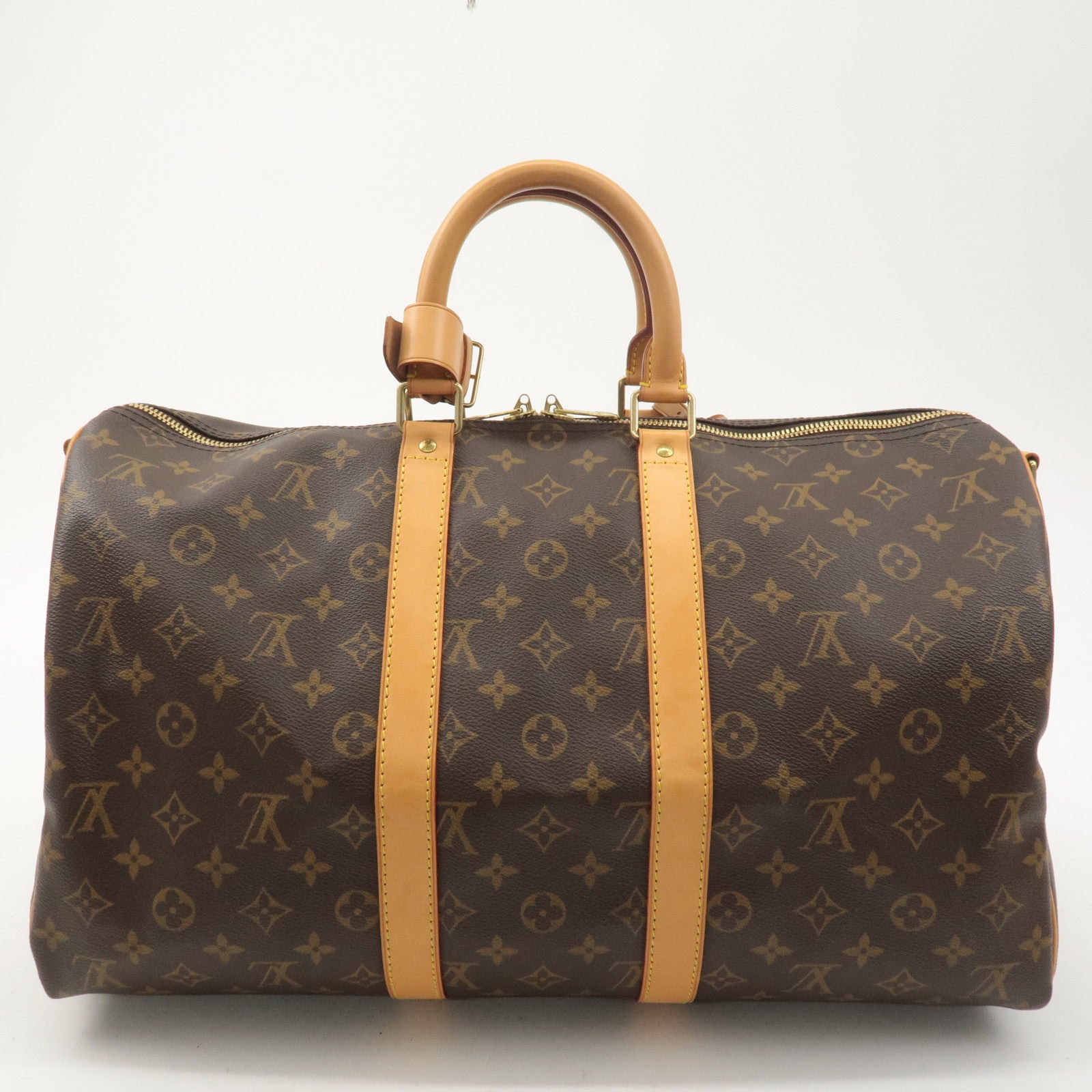 Louis Vuitton Monogram Keep All Bandouliere 45 Boston Bag M41418