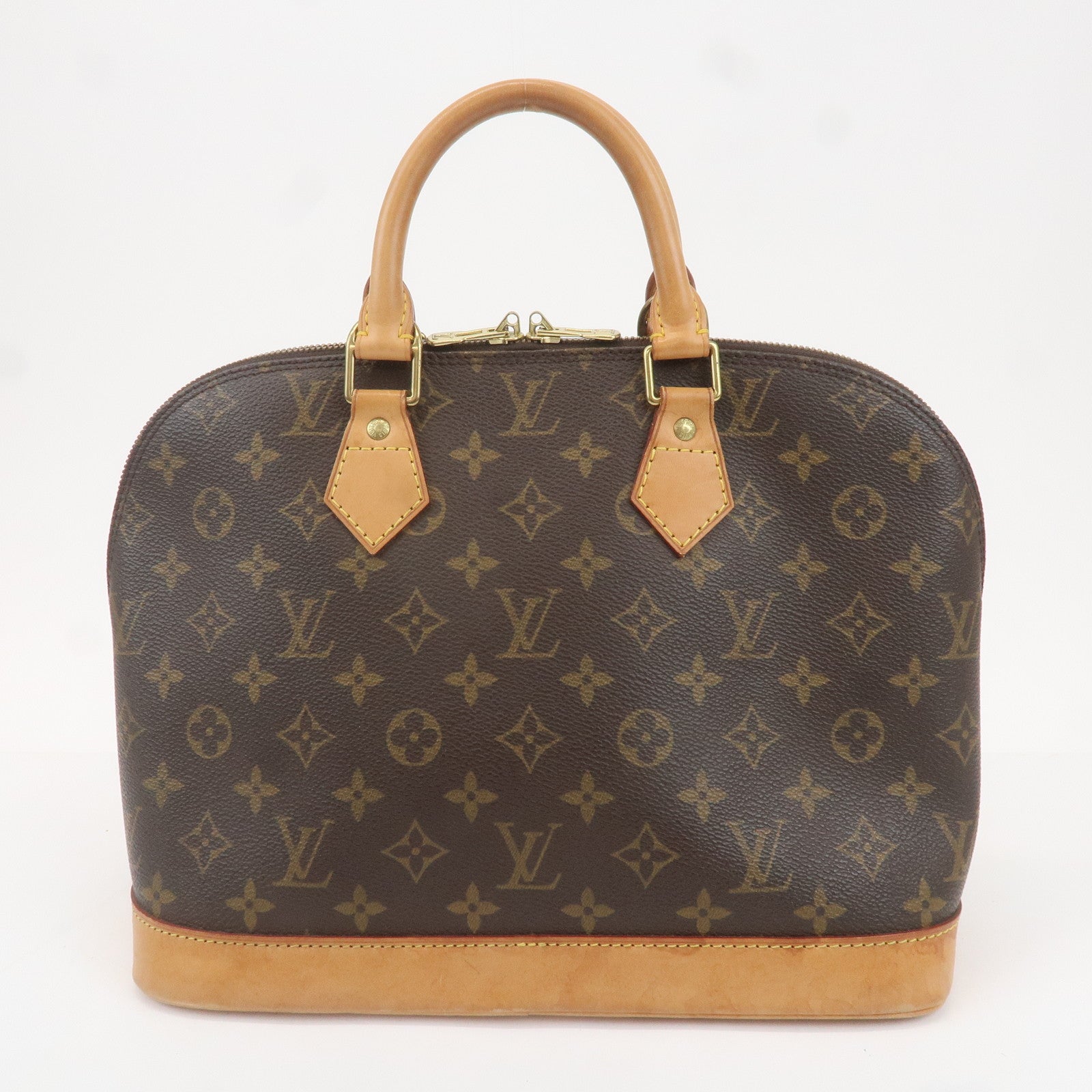 Louis Vuitton Monogram Alma Hand Bag Brown M51130