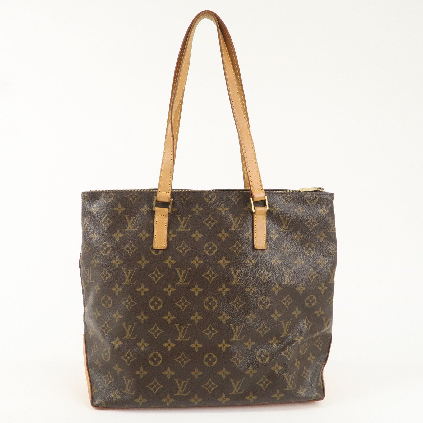 Louis Vuitton Monogram Cabas Mezzo Tote Bag Brown M51151