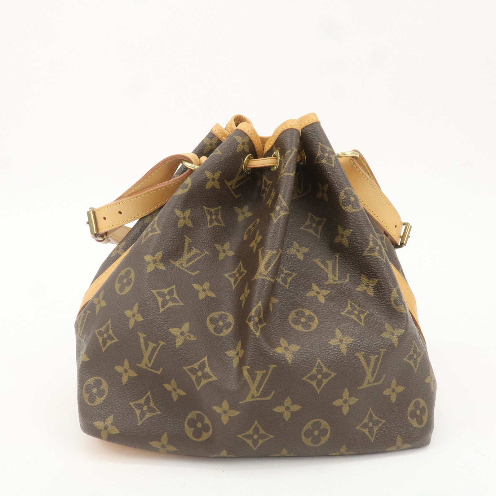 Louis Vuitton Monogram Petit Noe Shoulder Bag Brown M42226