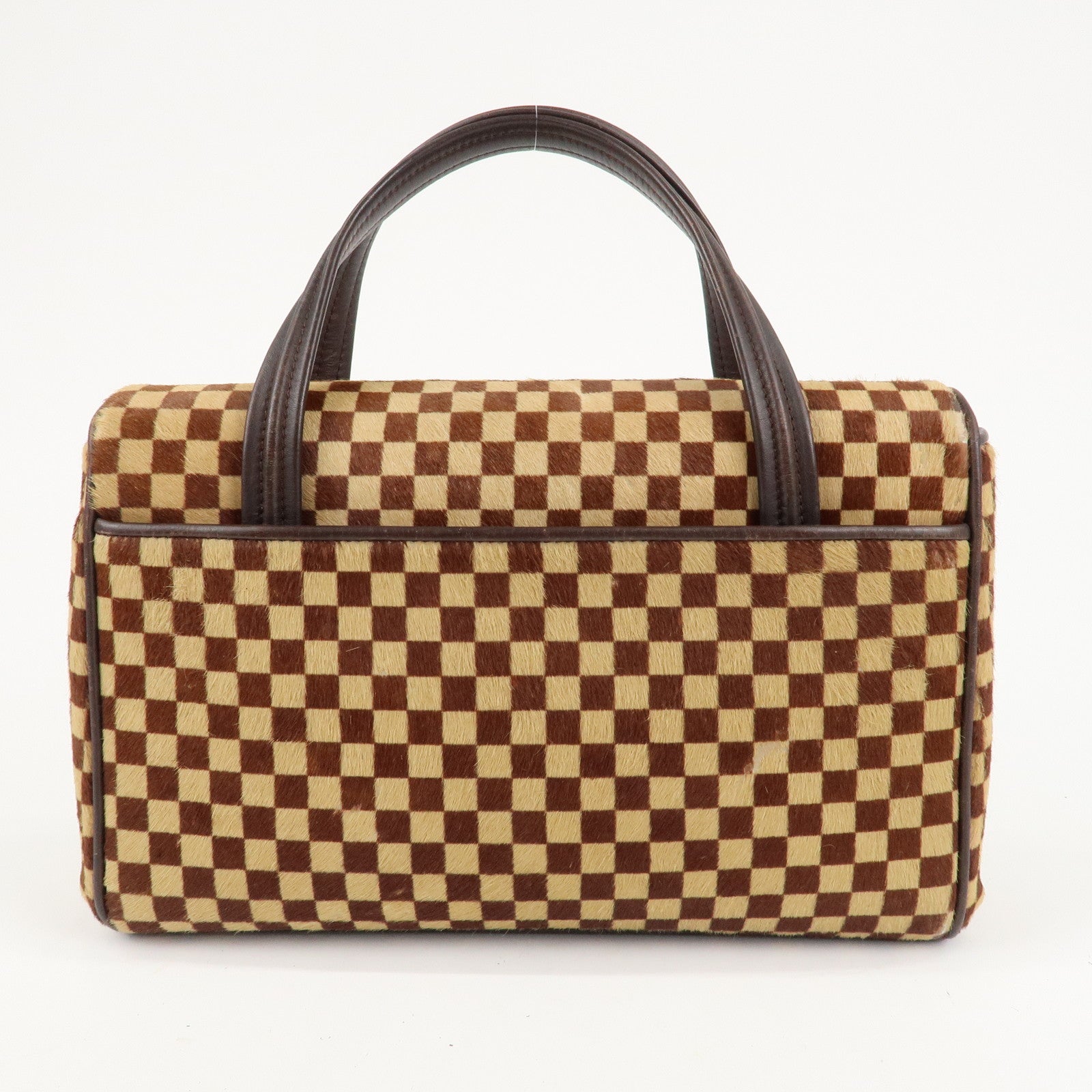 Louis Vuitton Damier Sauvage Lion Hand Bag Beige Brown M92131 Used