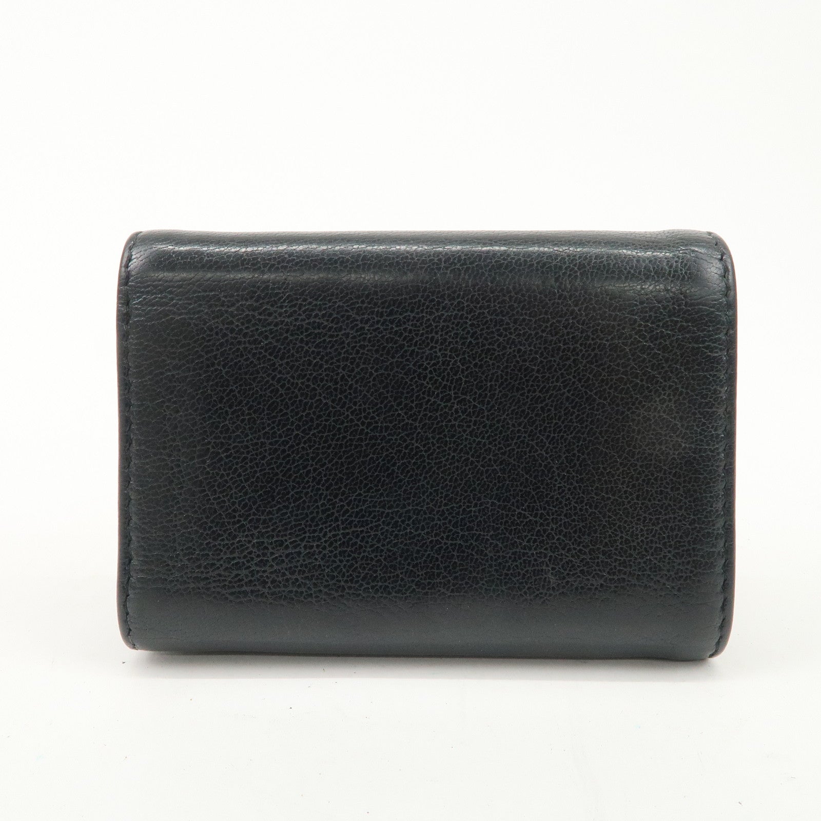 CHANEL Lucky Flower Leather Compact Wallet Black A81651